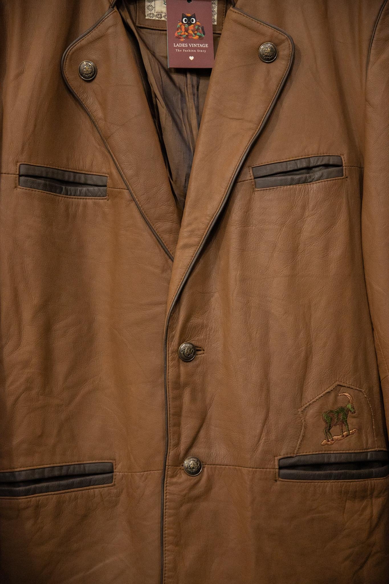 Austrian Bavyera Blazer Deri Ceket