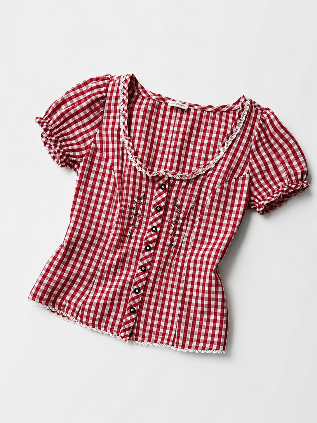 Austrian Nakışlı / Ekoseli Blouse