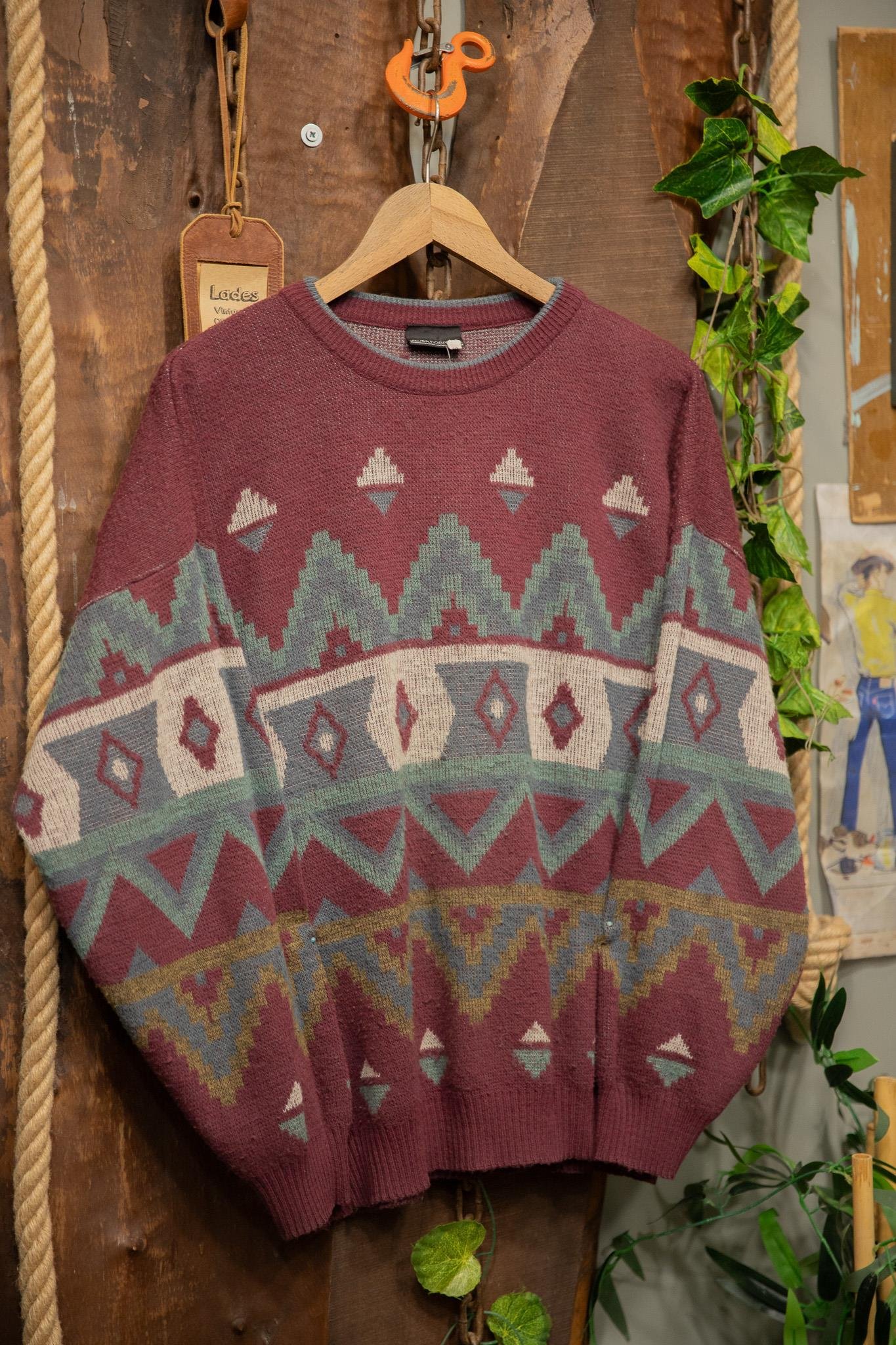 Aztec 90's Örgü Kazak