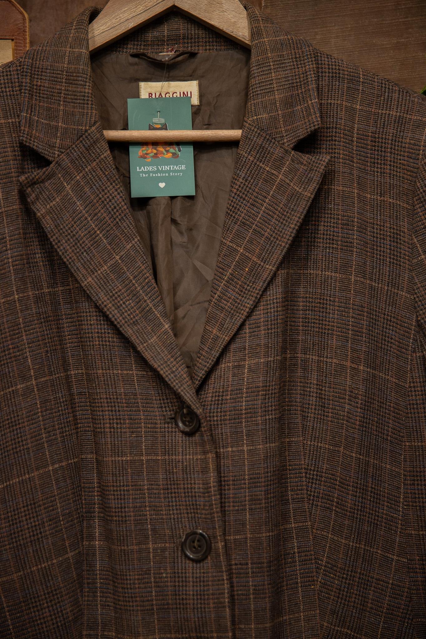 BIAGGINI Tweed Classic 90's Ceket