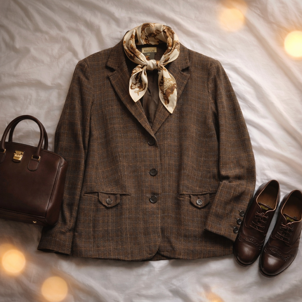 BIAGGINI Tweed Classic 90's Ceket