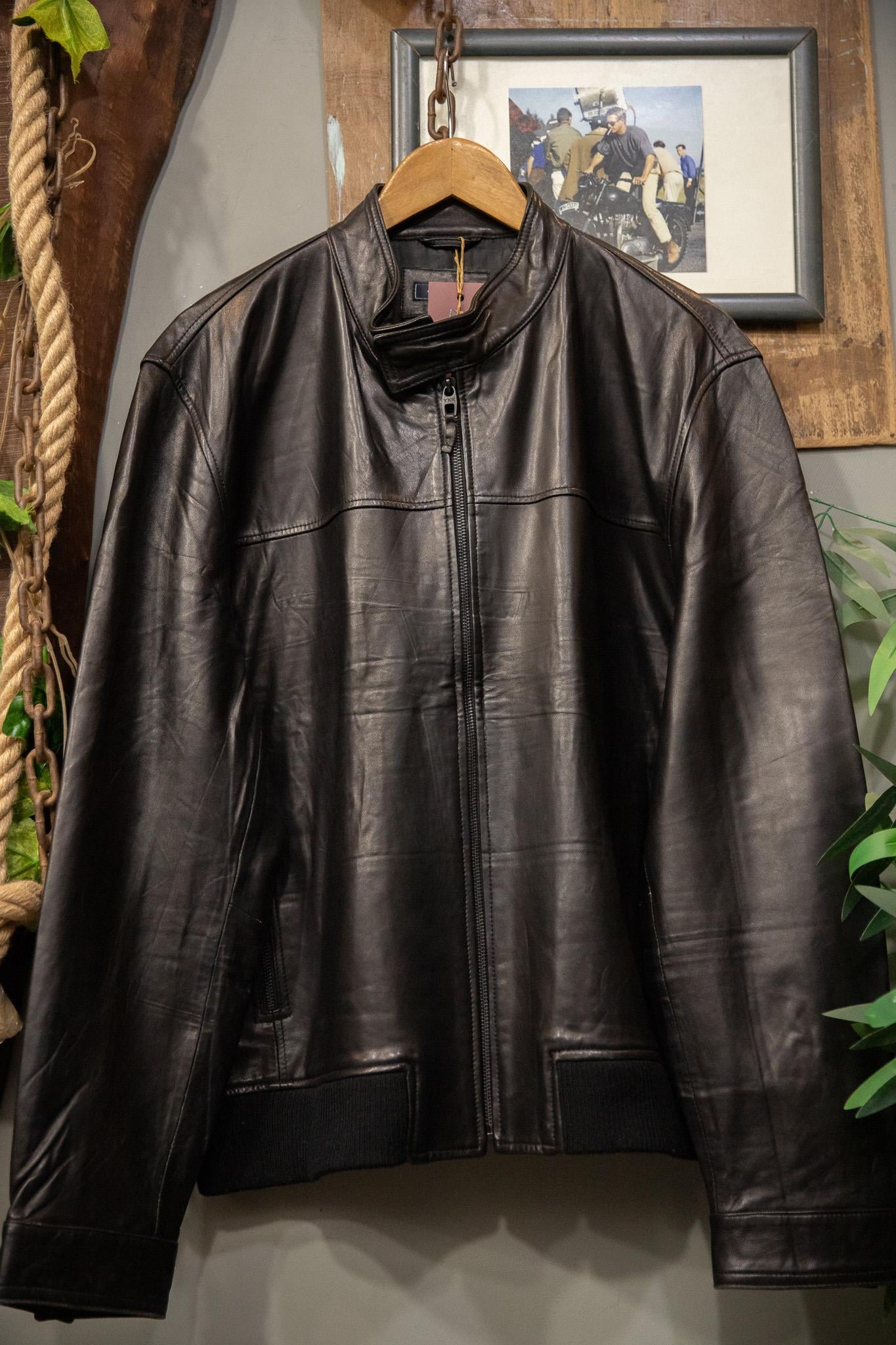 Black Biker Matrix Deri Ceket