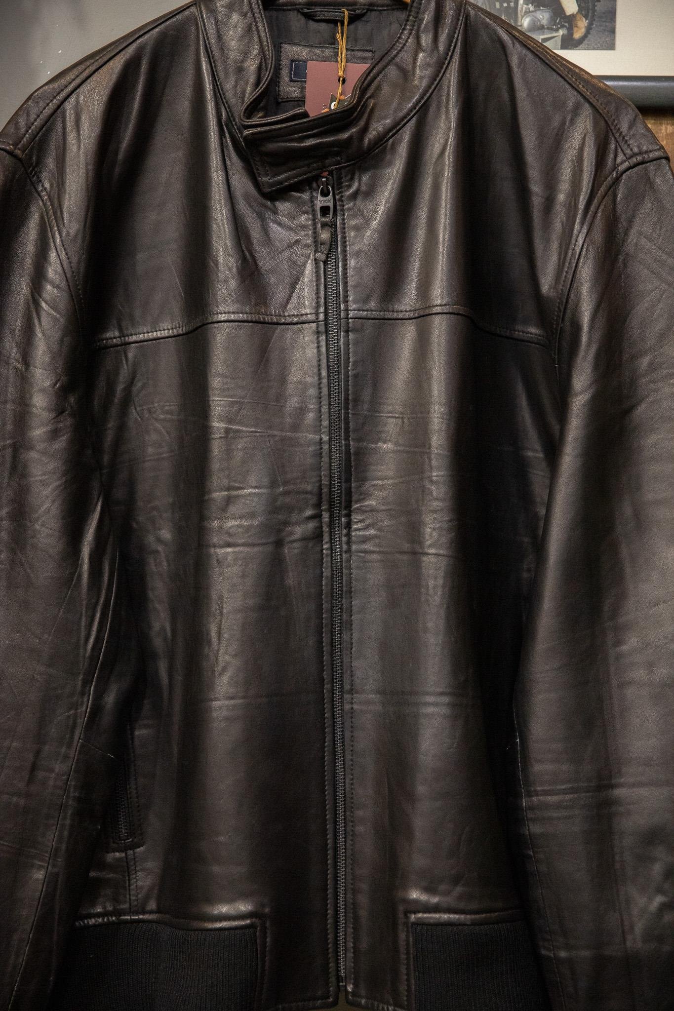 Black Biker Matrix Deri Ceket