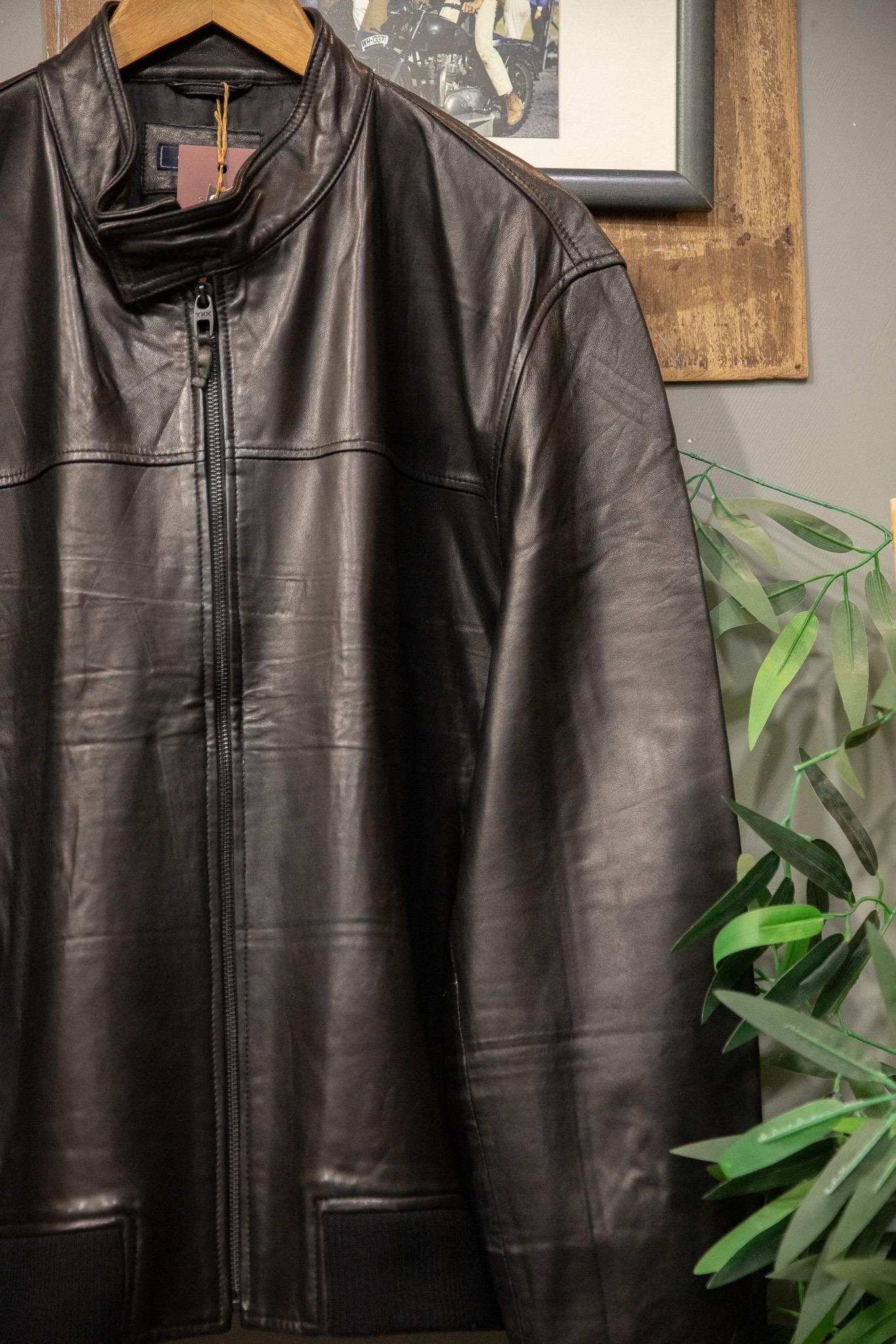 Black Biker Matrix Deri Ceket