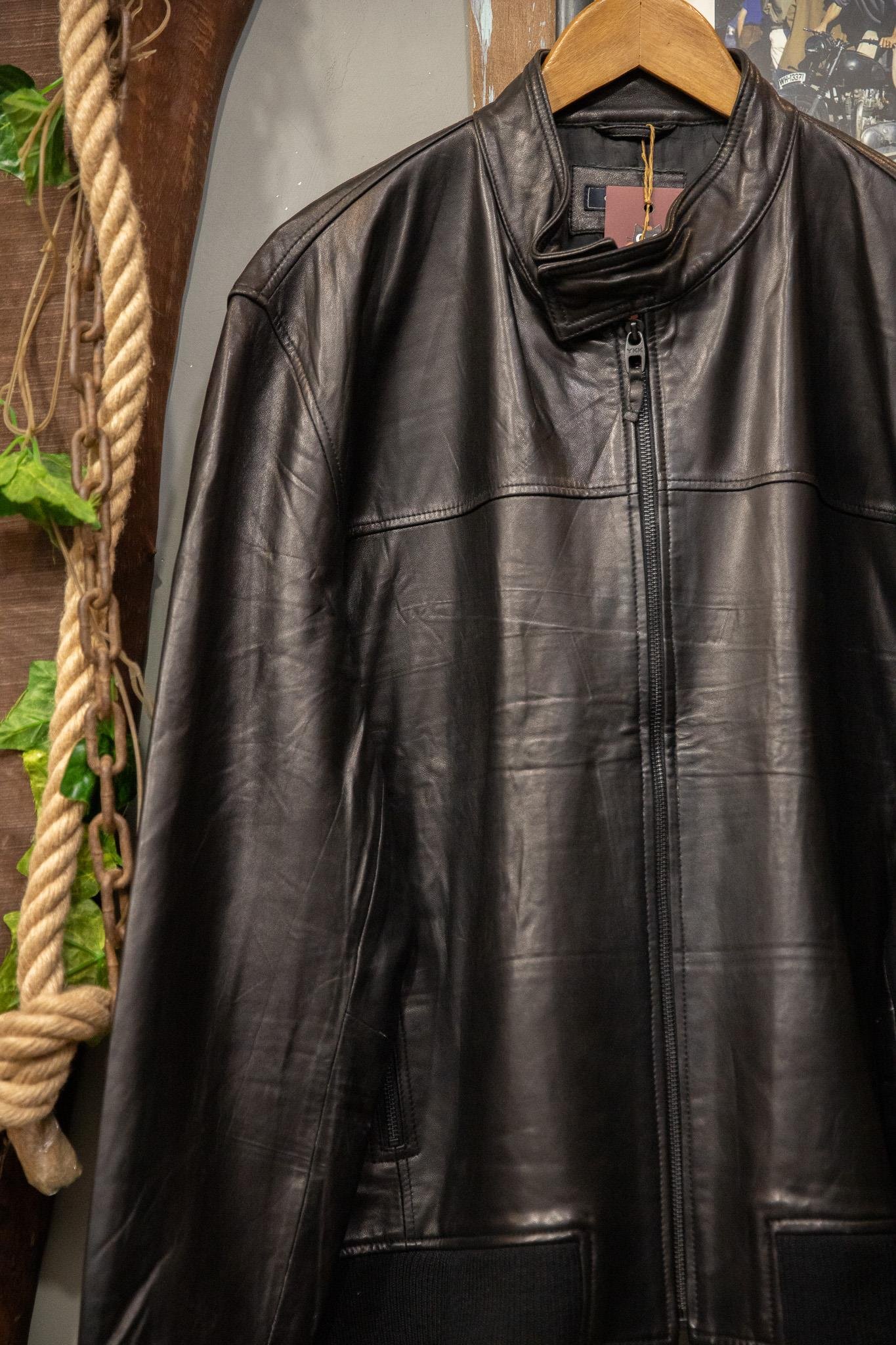 Black Biker Matrix Deri Ceket