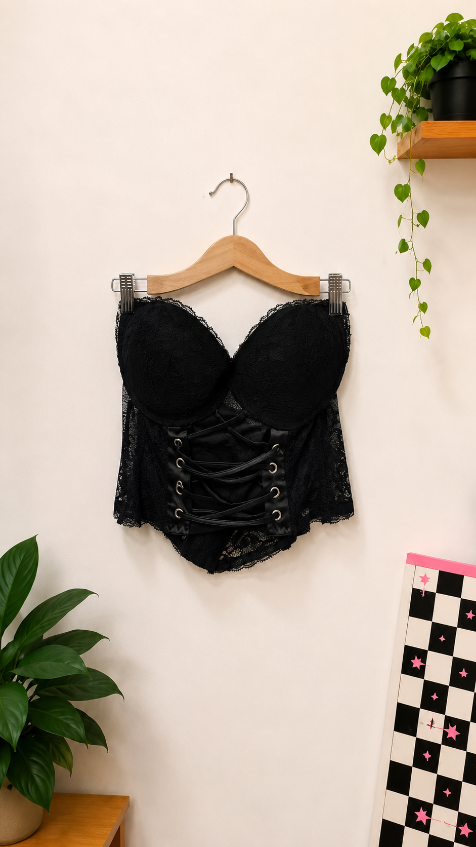 Black Dantelli Gothic Korse