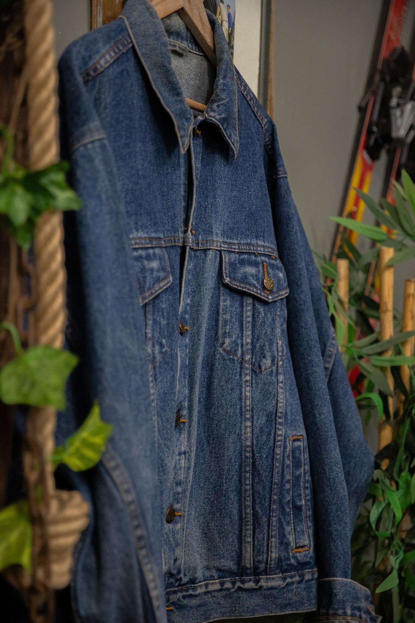 Blue Loose Fit Denim Ceket