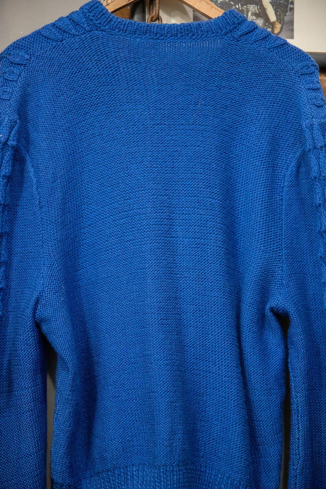 Blue Yarn Wool Hırka-Ceket