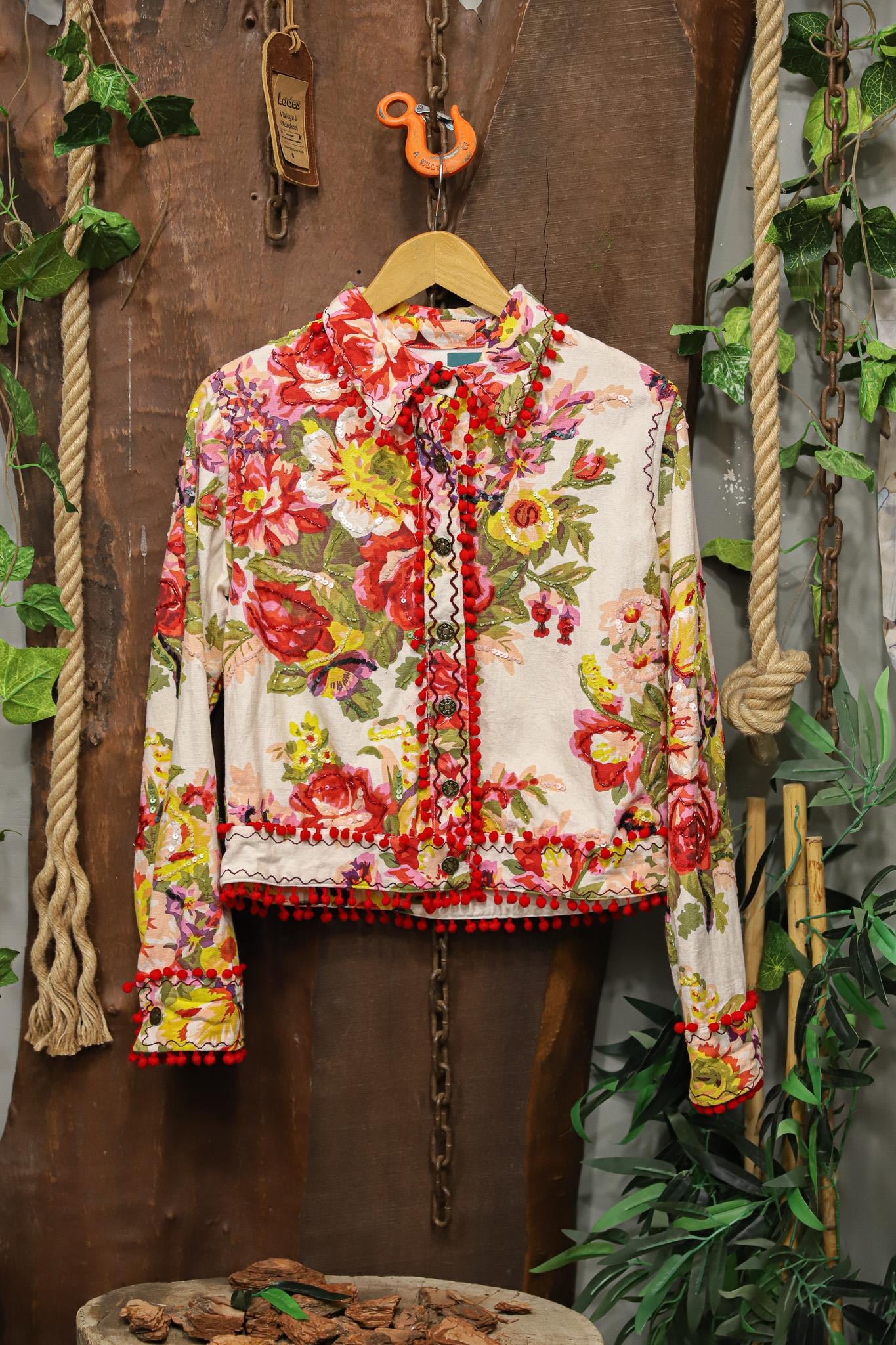 Bohemian Pom-Poms Botanik Ceket