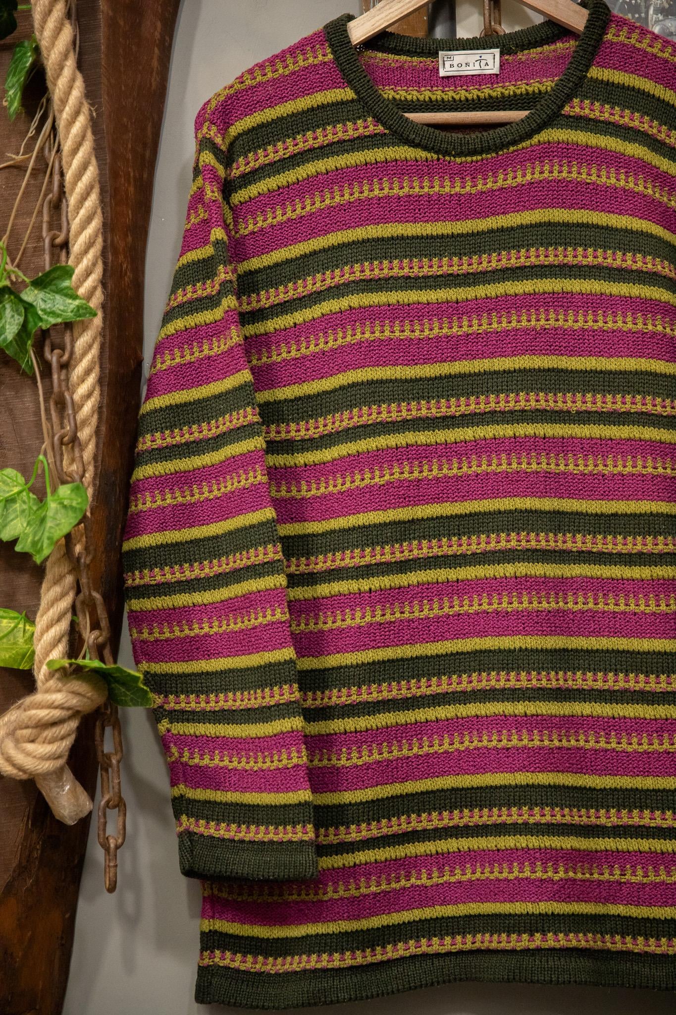 Bold Pattern Örme Kazak