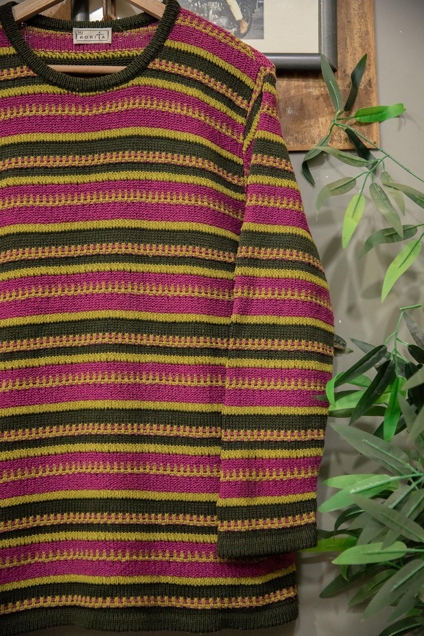 Bold Pattern Örme Kazak