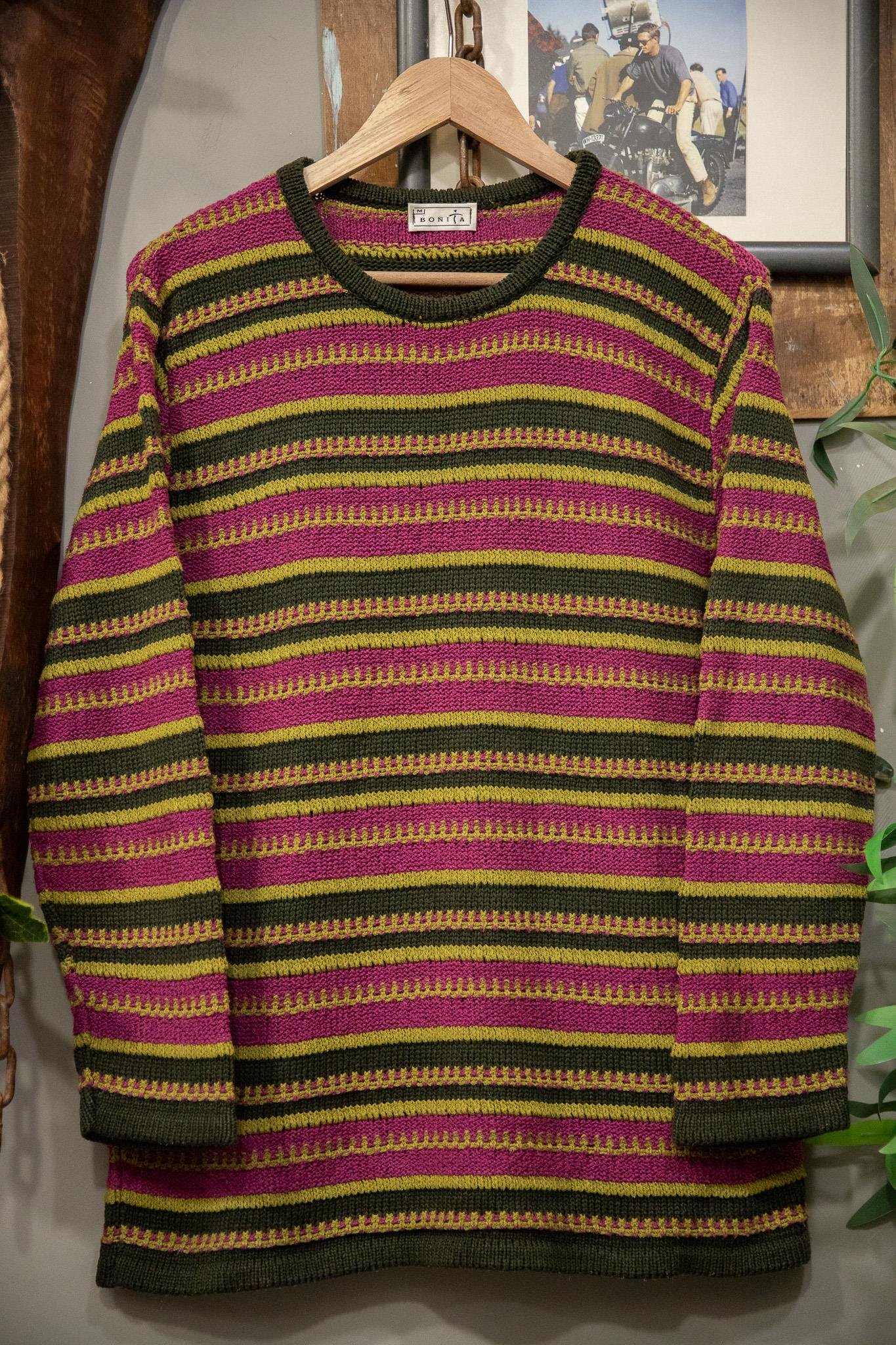 Bold Pattern Örme Kazak