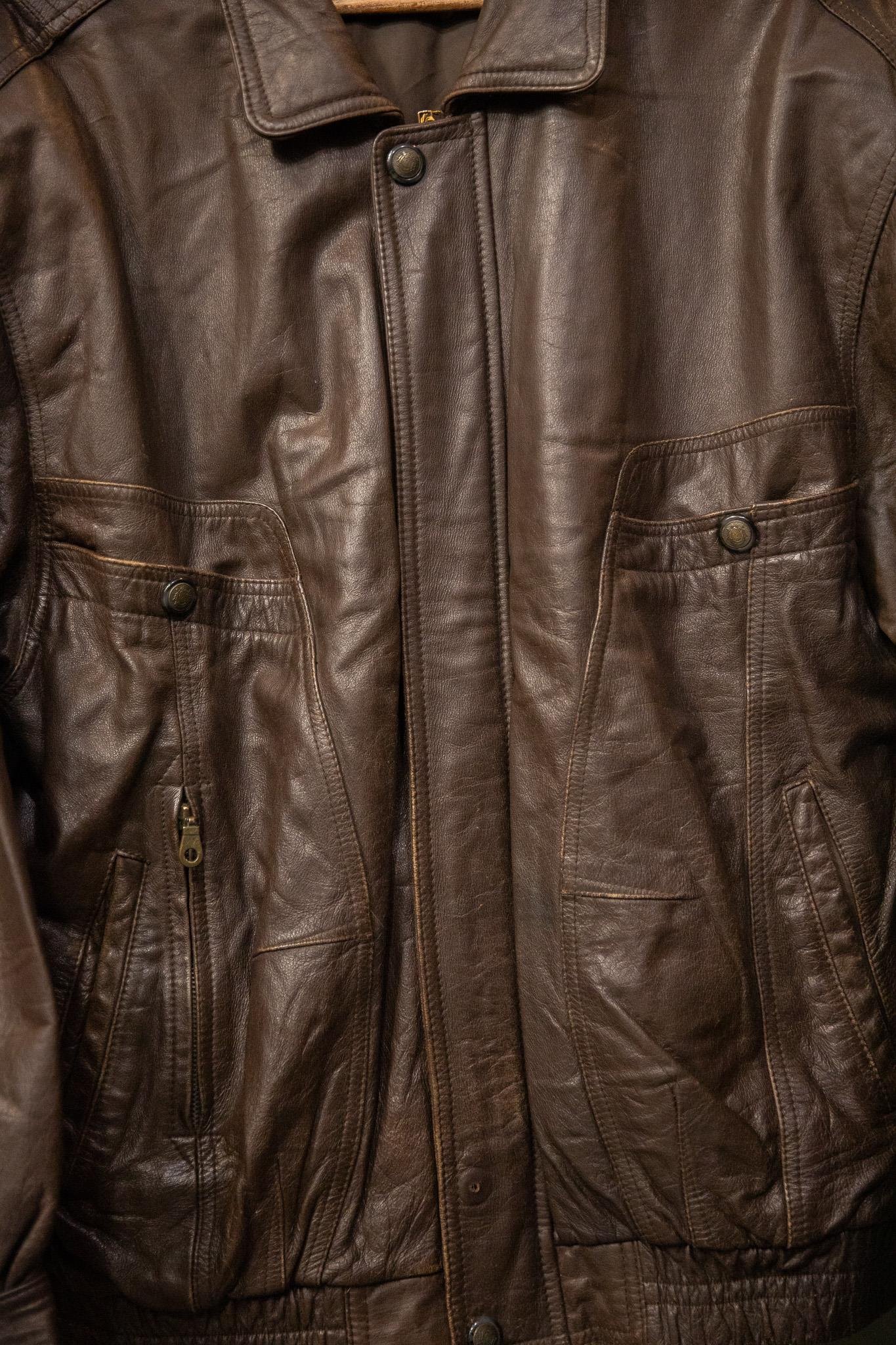 Brown Bomber Deri Ceket