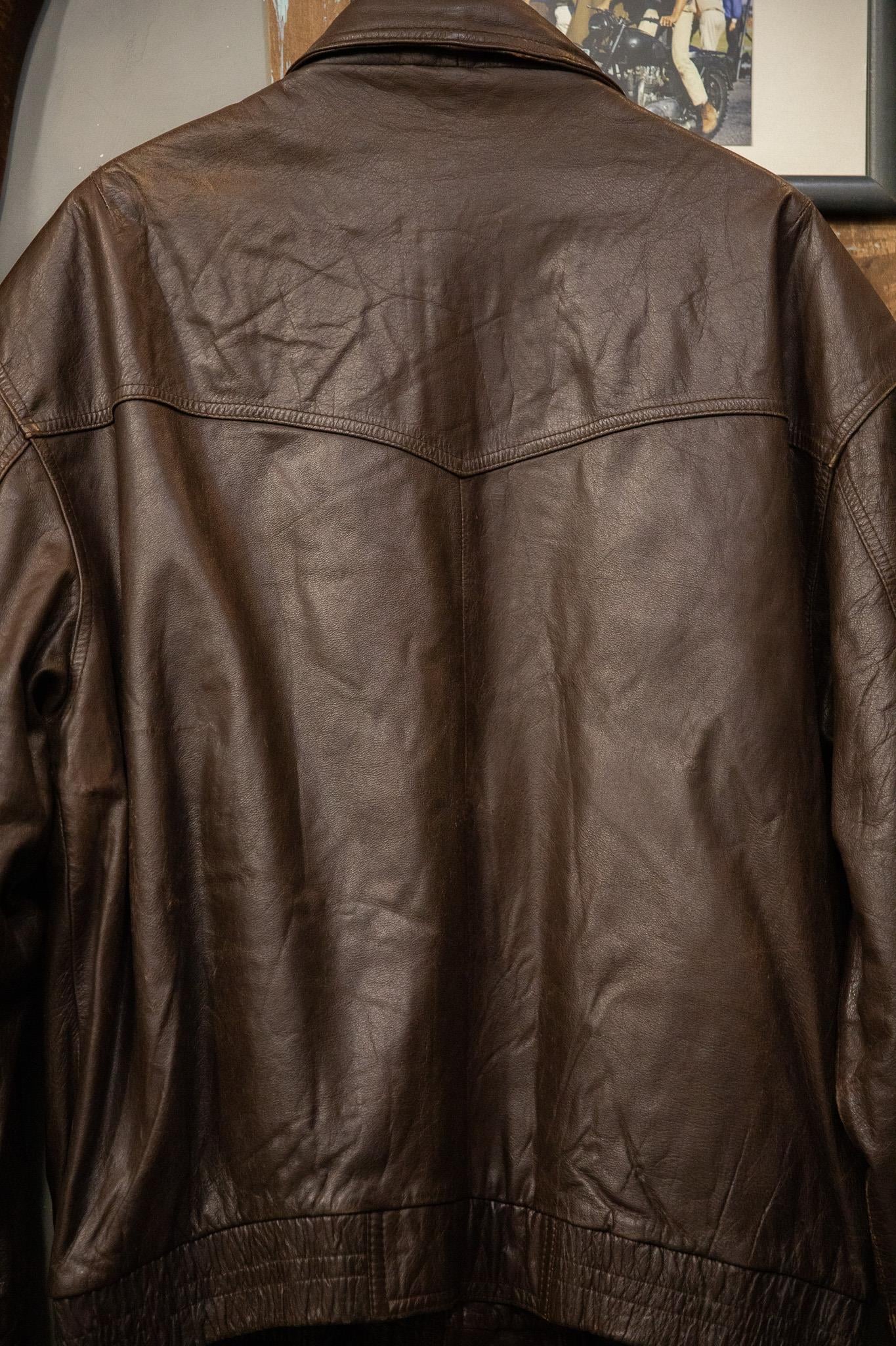 Brown Bomber Deri Ceket