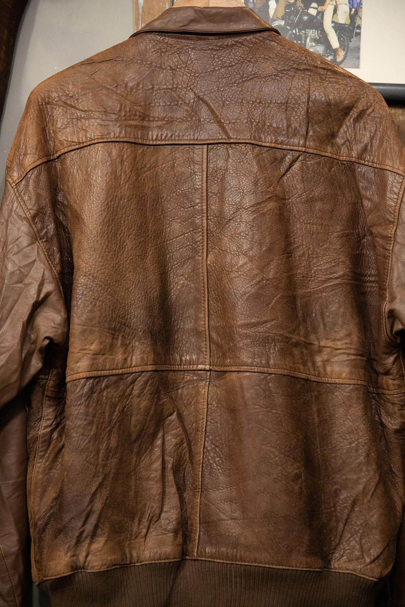 Brown Bomber Deri Ceket