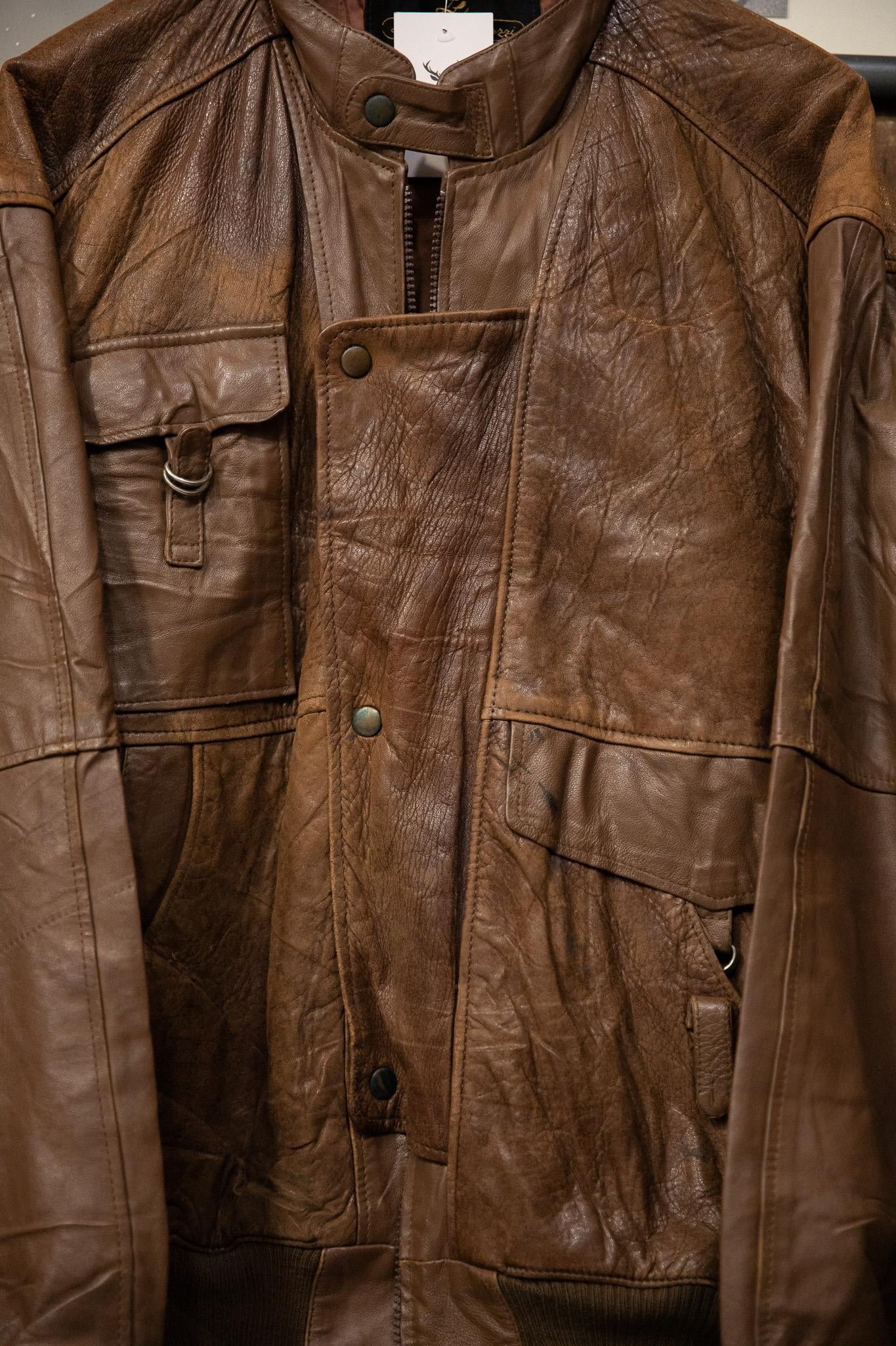 Brown Bomber Deri Ceket