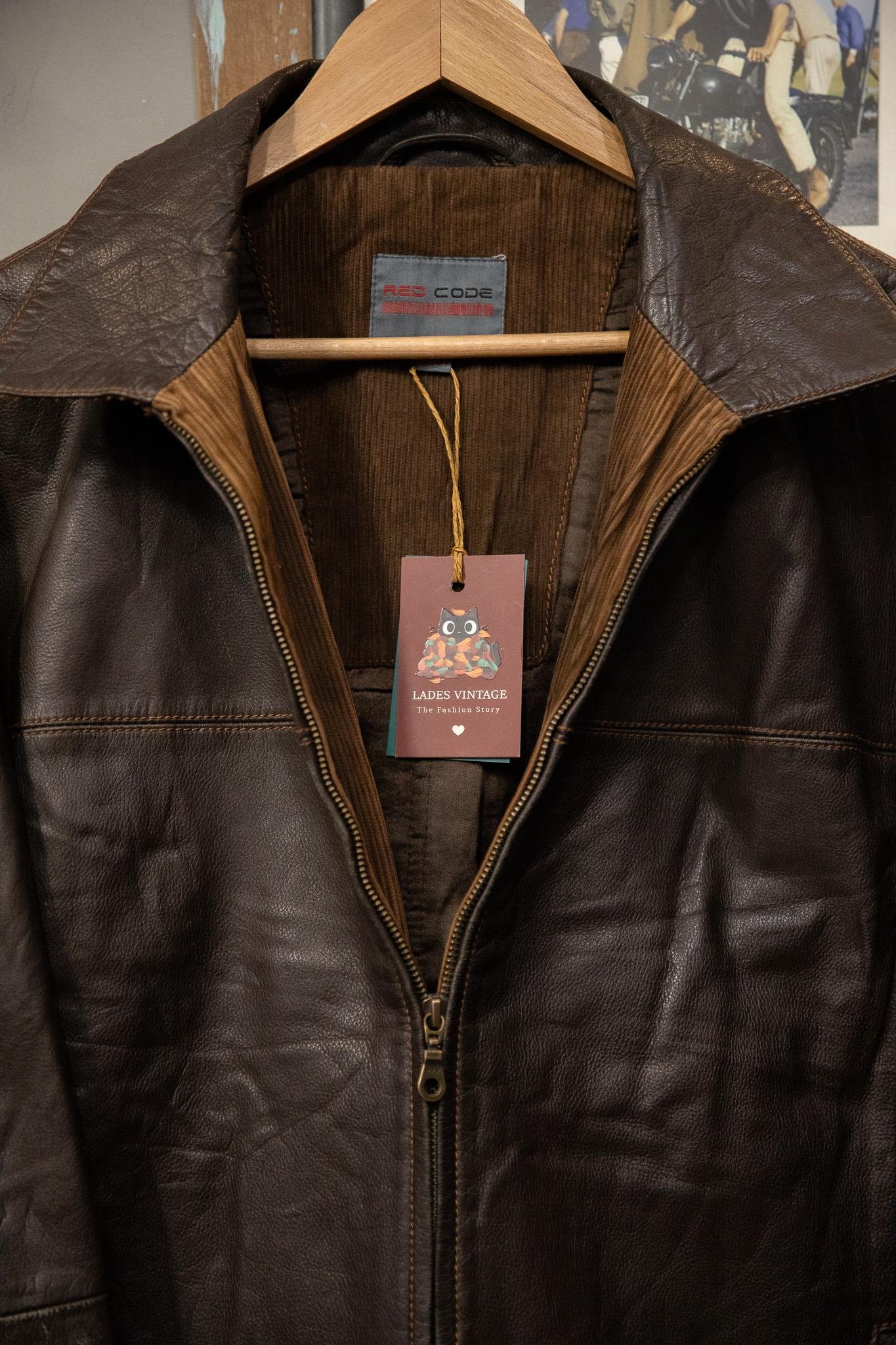 Brown Classic Deri Ceket