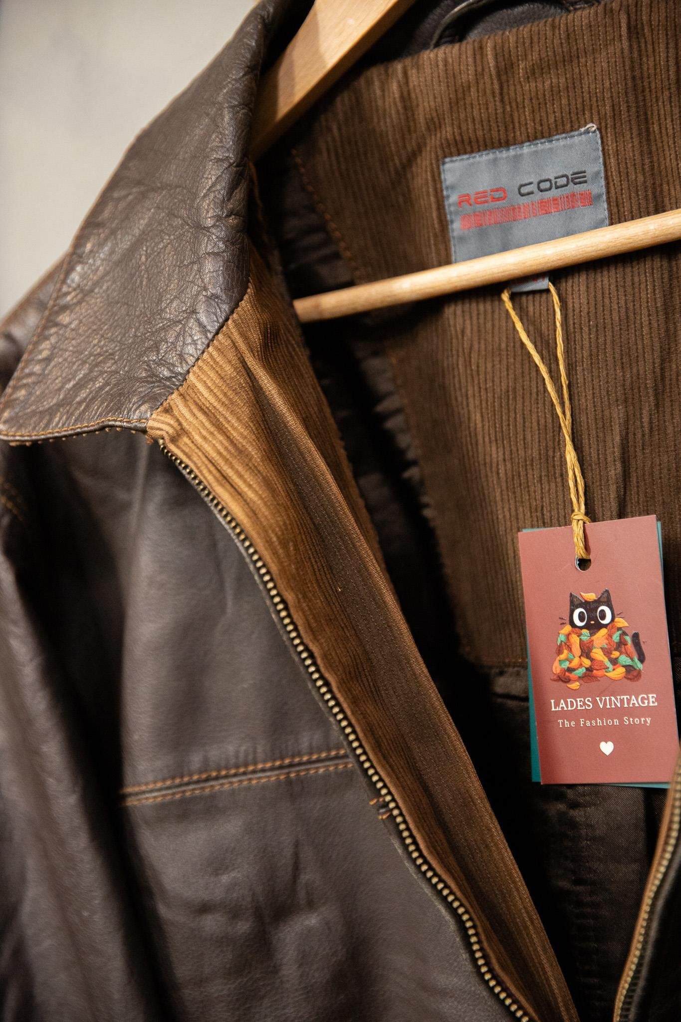 Brown Classic Deri Ceket
