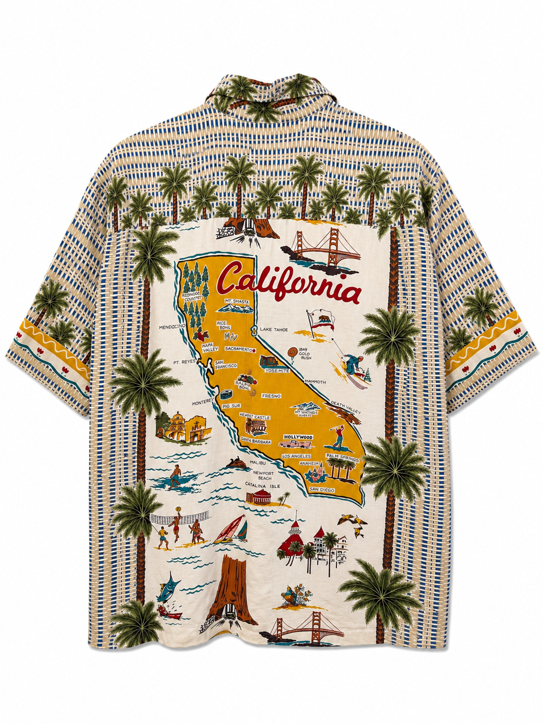 California Map Hawaii Gömlek