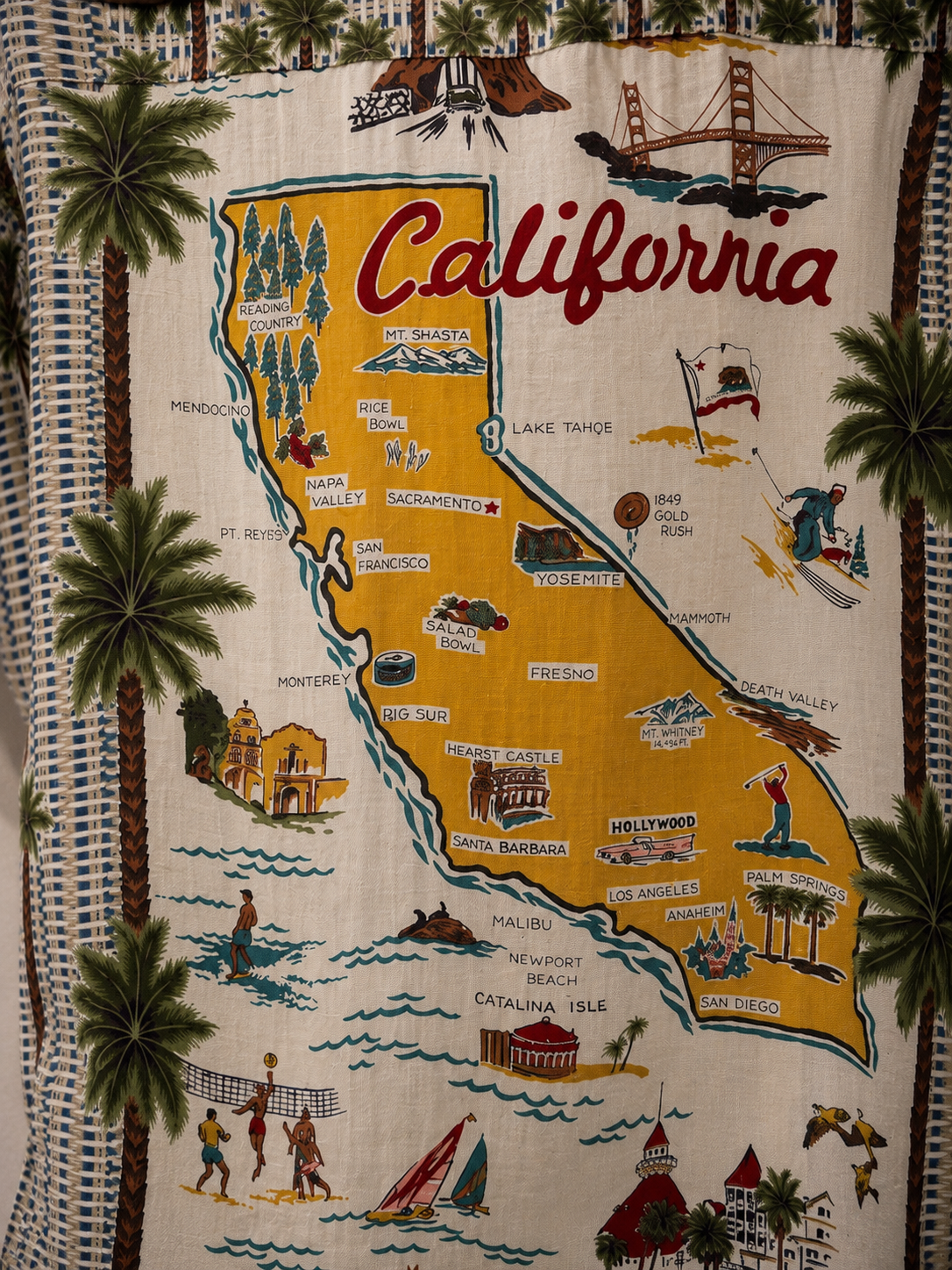 California Map Hawaii Gömlek