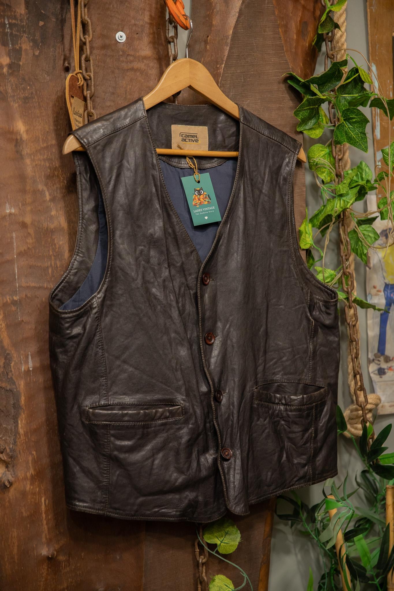 Camel Active Original Acı Kahve Deri Yelek