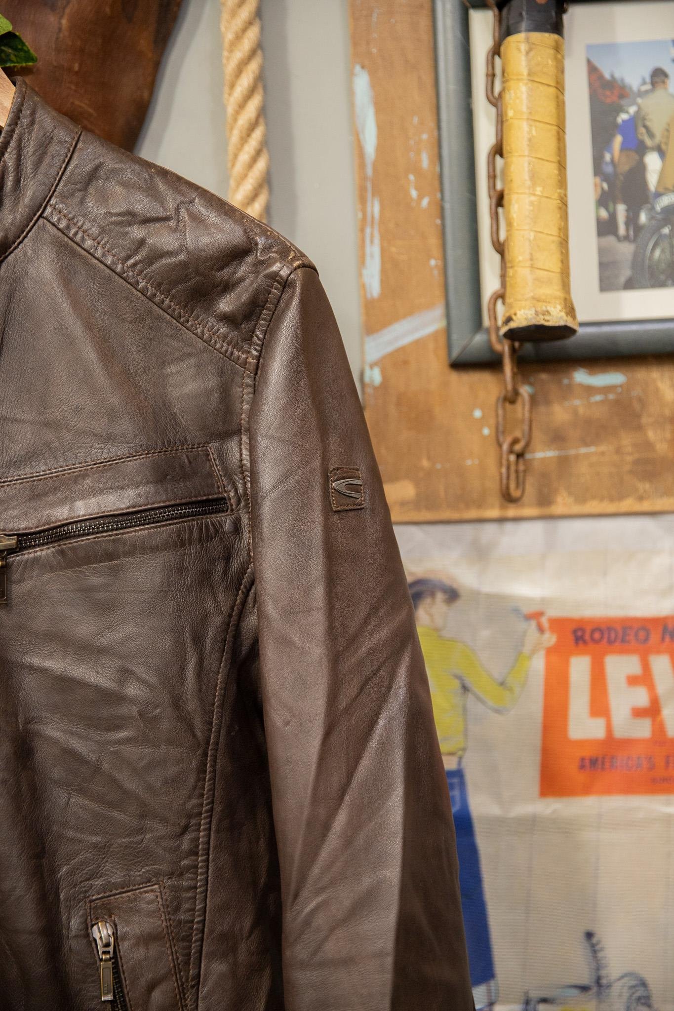 Camel Active Original Biker Deri Ceket