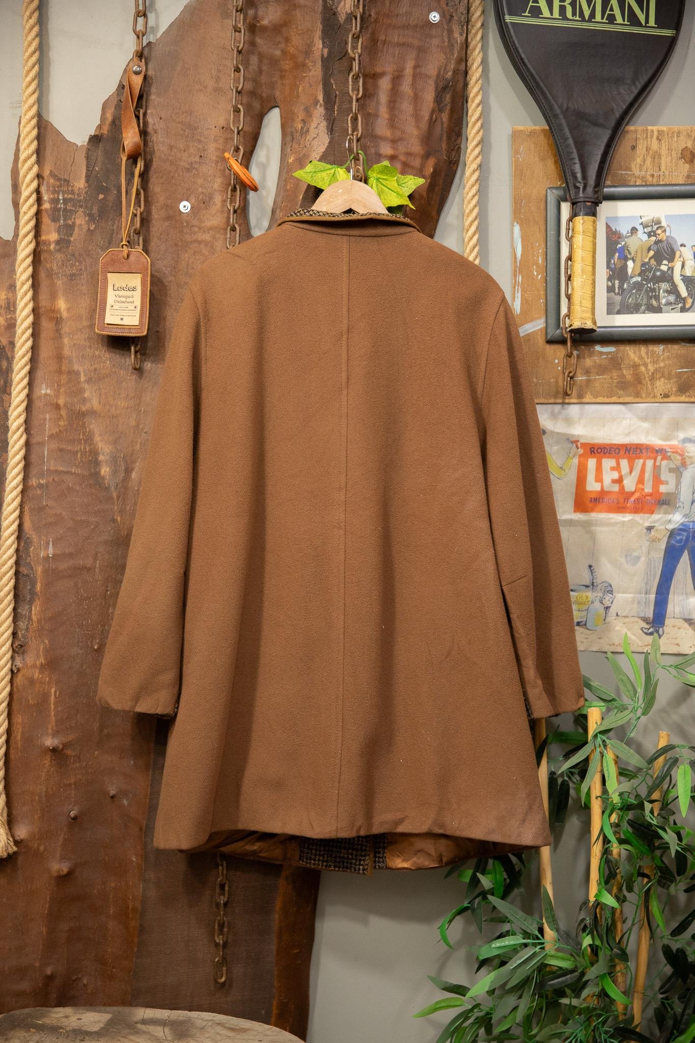 Camel Oversize Kaşe Kaban