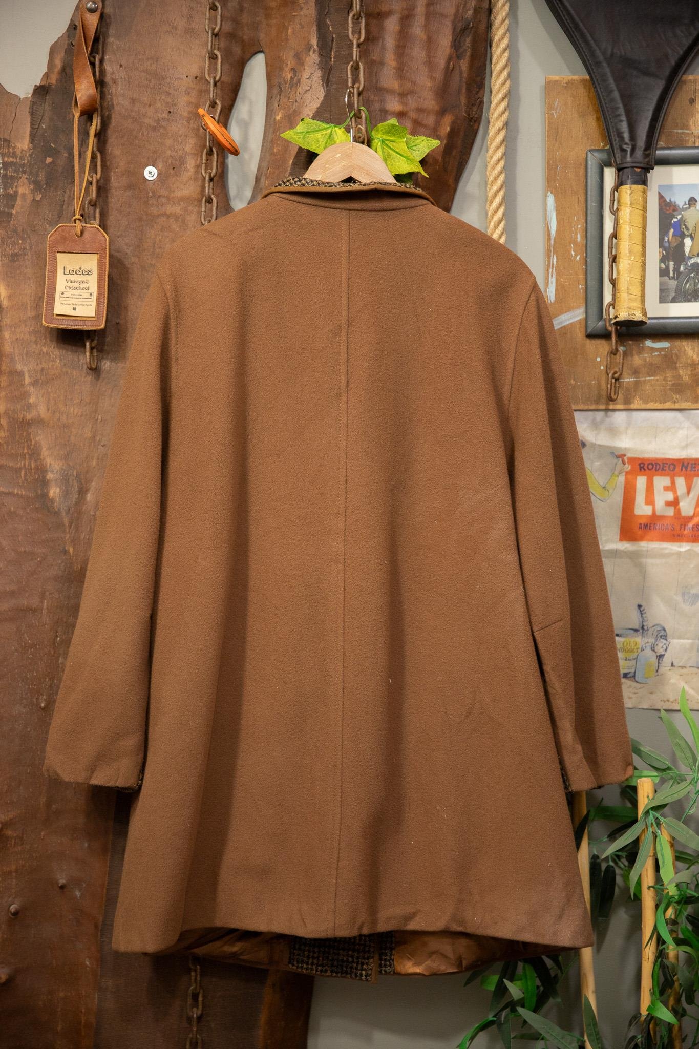Camel Oversize Kaşe Kaban