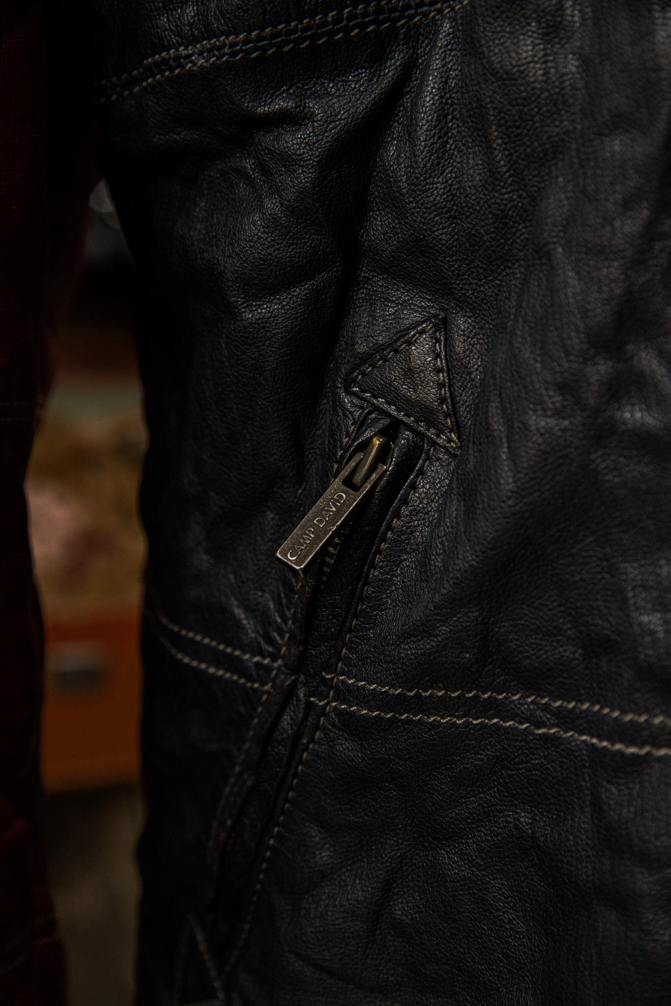 CAMP DAVID RED PREMIUM Bomber Deri Ceket