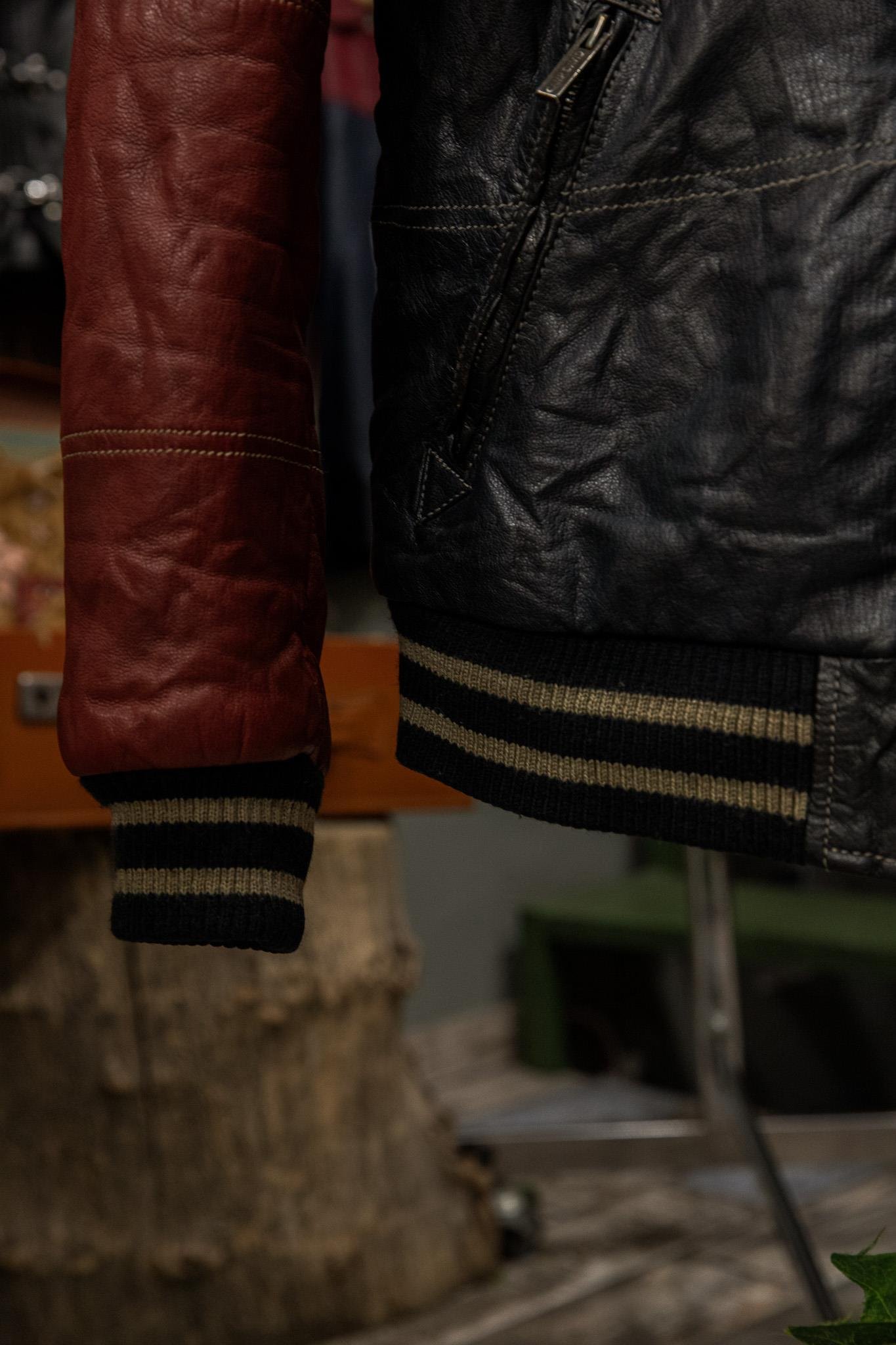 CAMP DAVID RED PREMIUM Bomber Deri Ceket