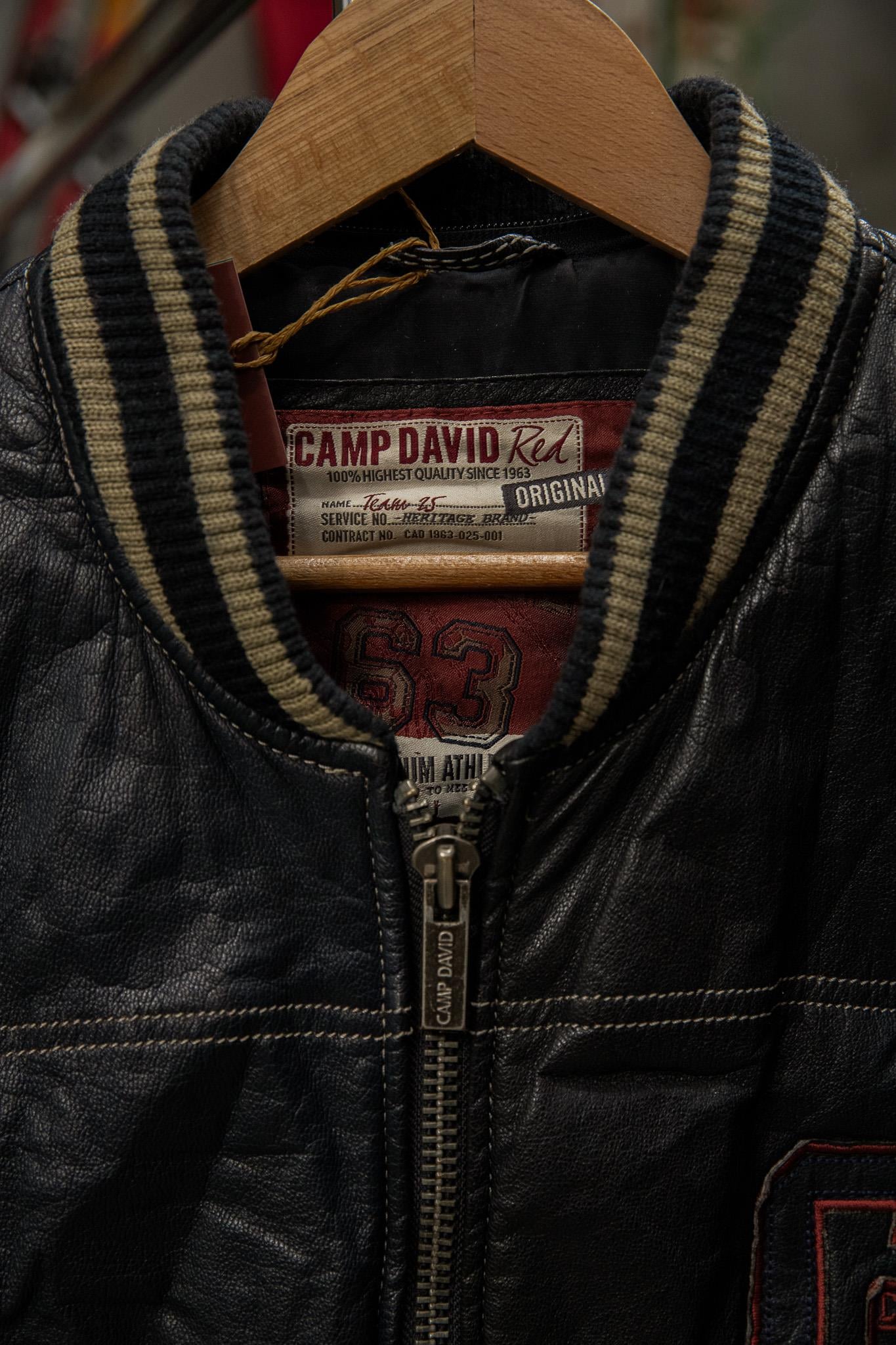 CAMP DAVID RED PREMIUM Bomber Deri Ceket