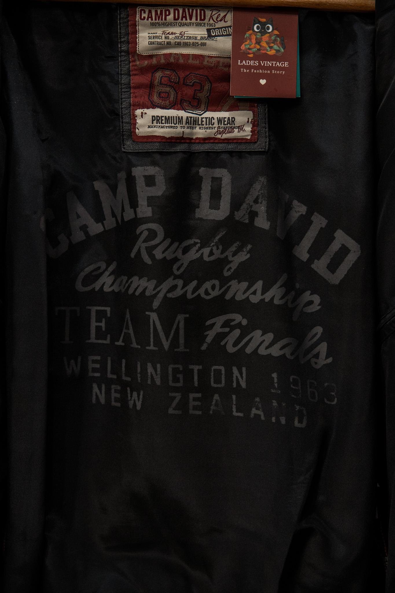 CAMP DAVID RED PREMIUM Bomber Deri Ceket