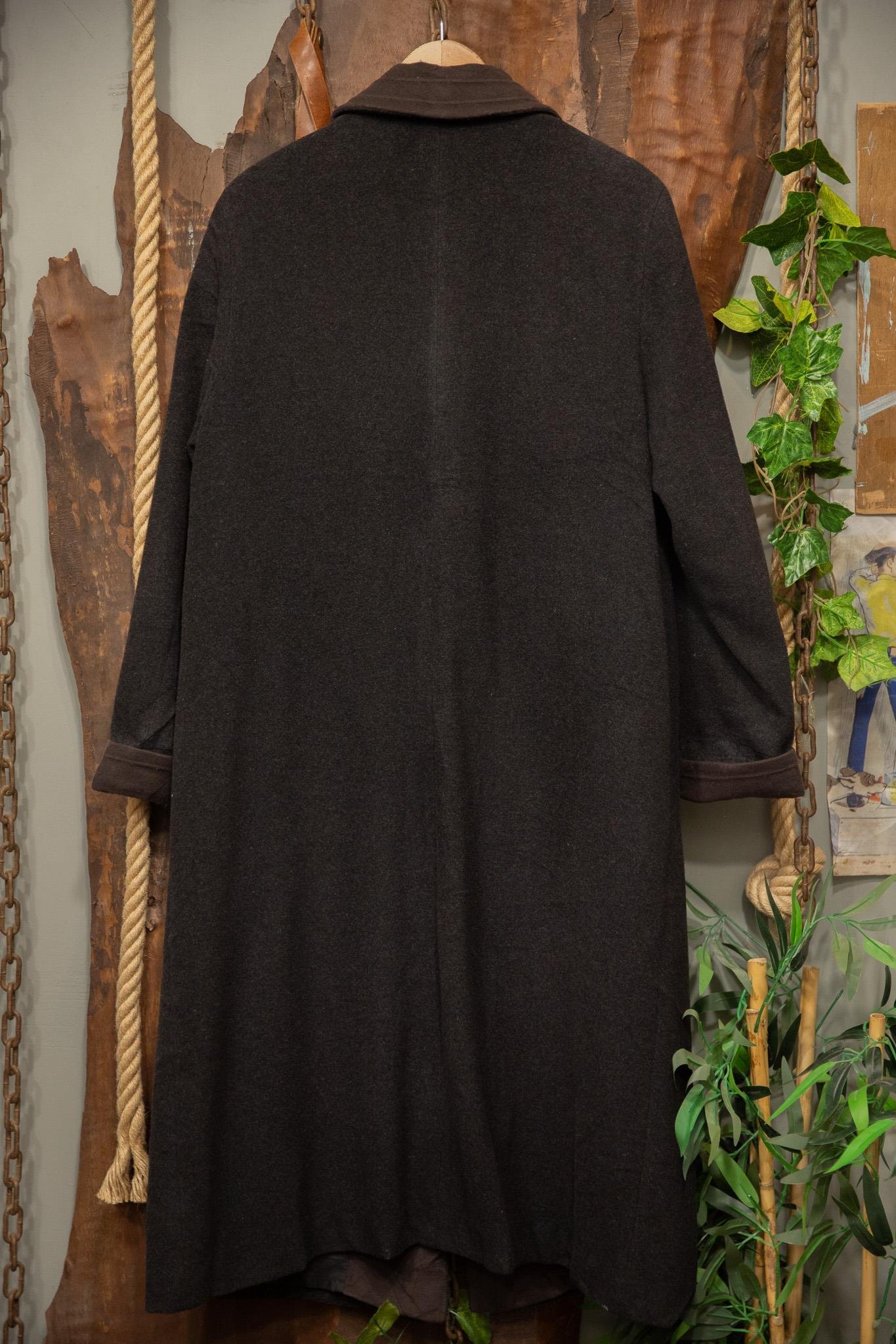 Classic 90's Yaka/Kol Detay Wool Kaban