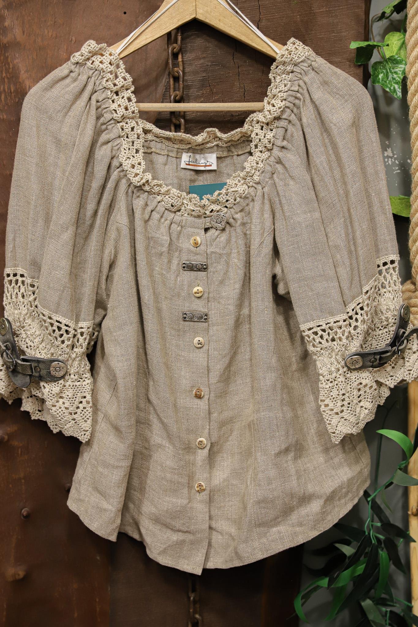 Classic Bavyera Keten Blouse 