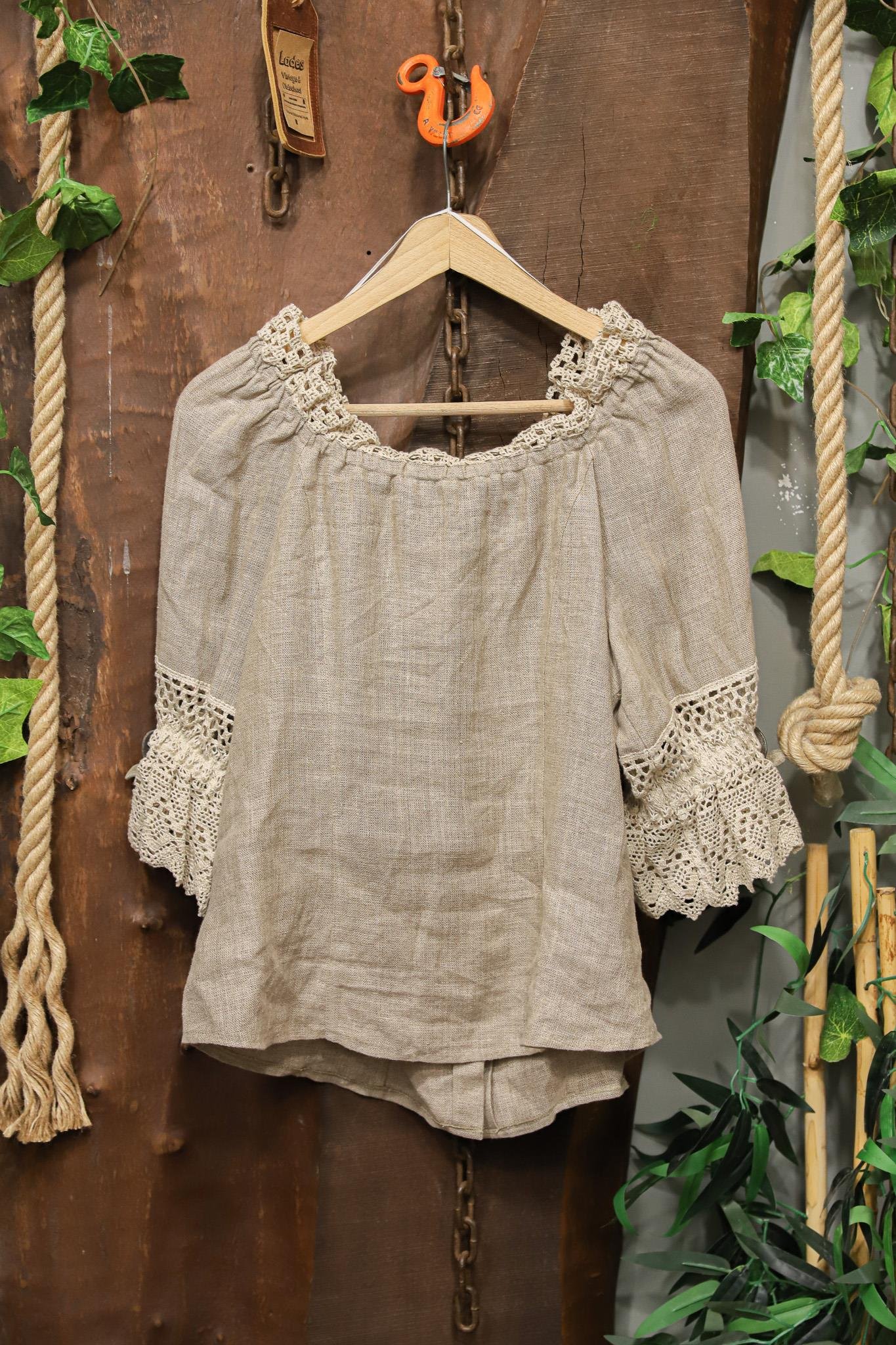 Classic Bavyera Keten Blouse 