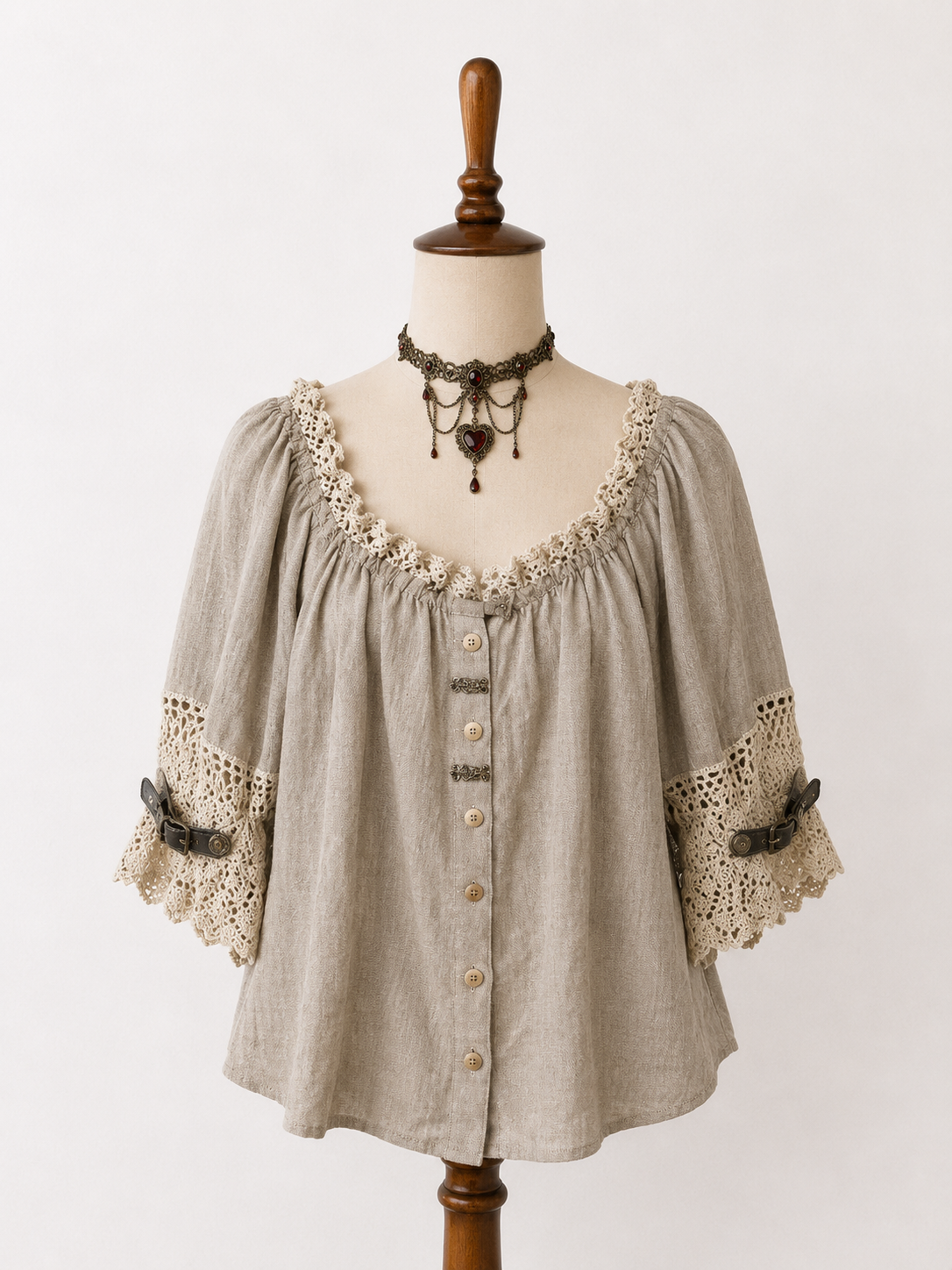 Classic Bavyera Keten Blouse 