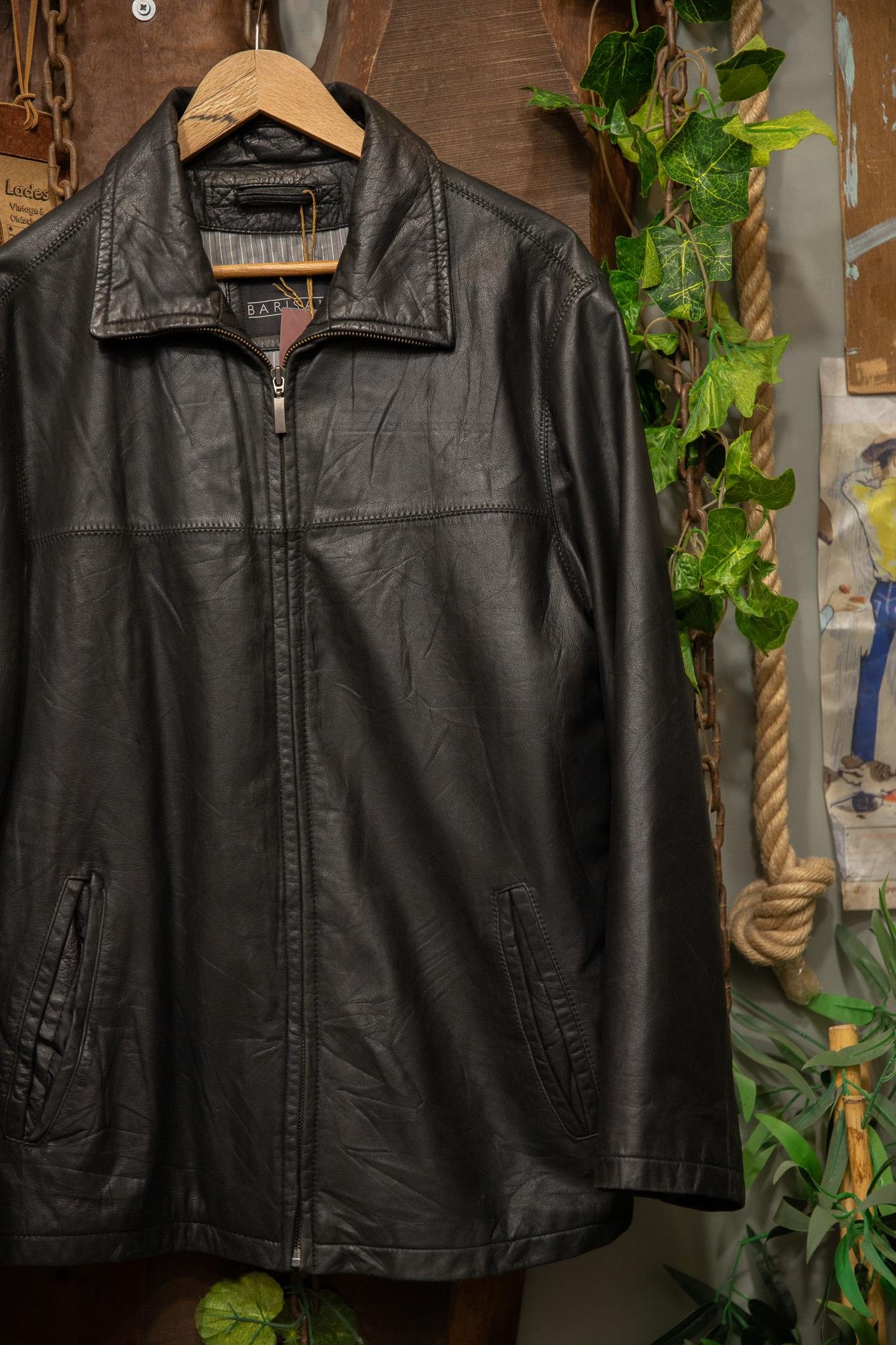 Classic Black Biker Deri Ceket