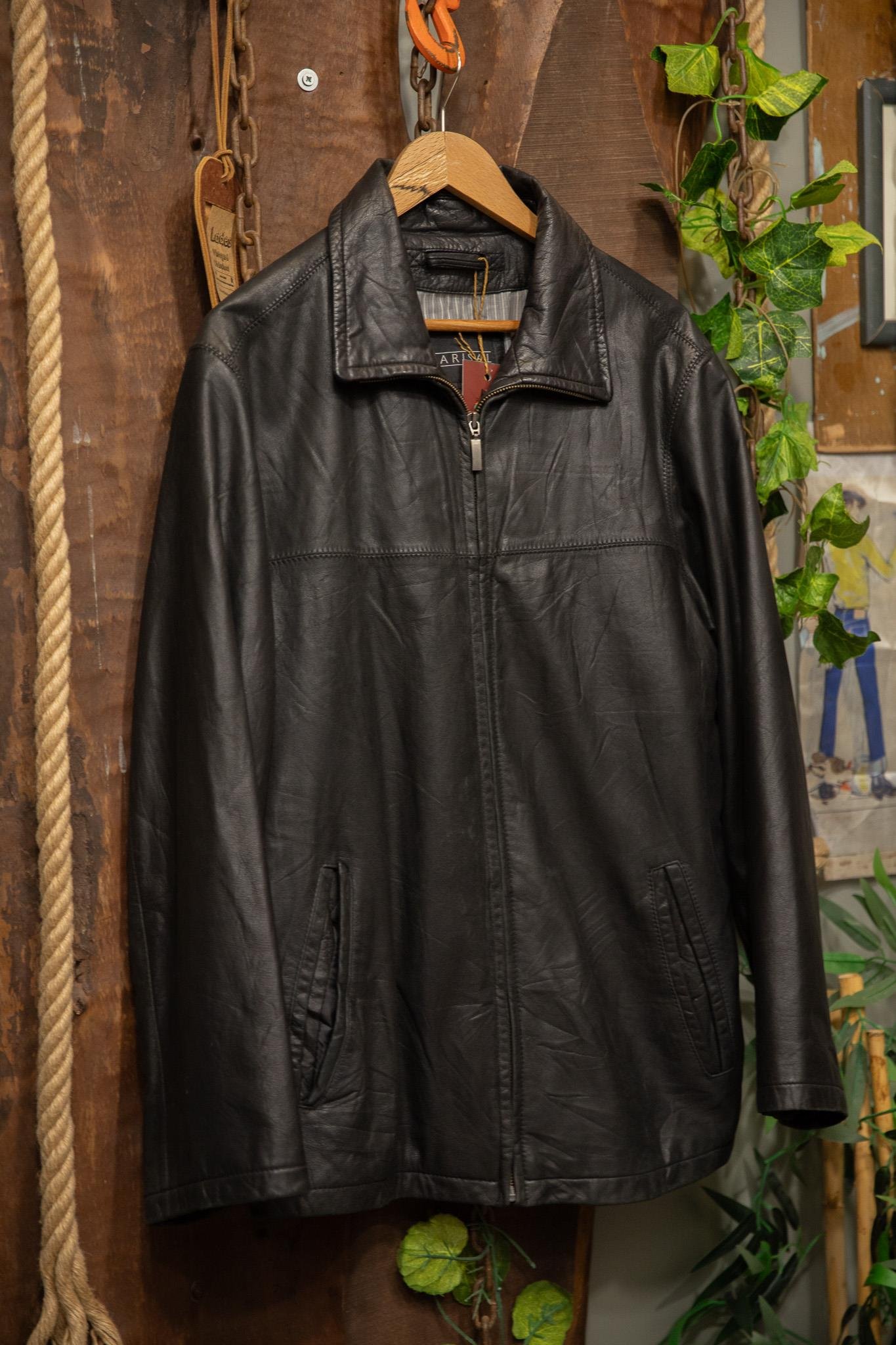 Classic Black Biker Deri Ceket