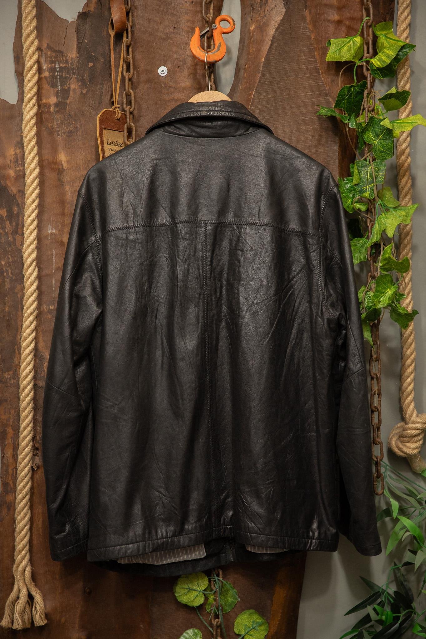 Classic Black Biker Deri Ceket