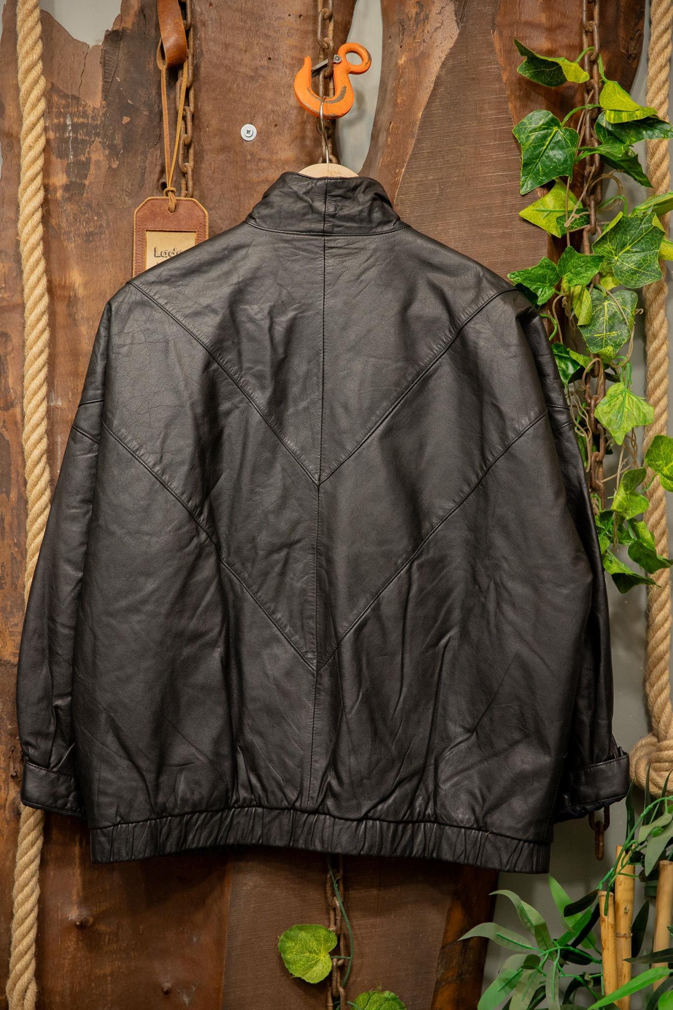 Classic Black Bomber Deri Ceket