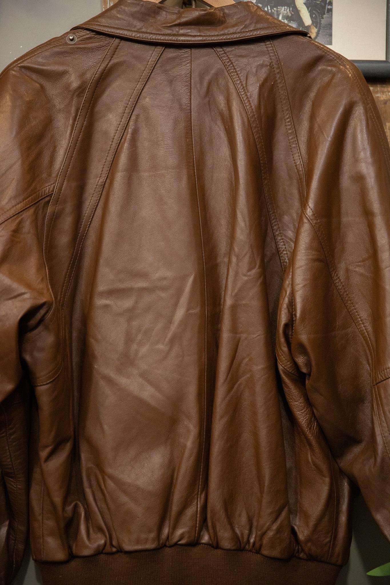 Classic Brown Bomber Deri Ceket