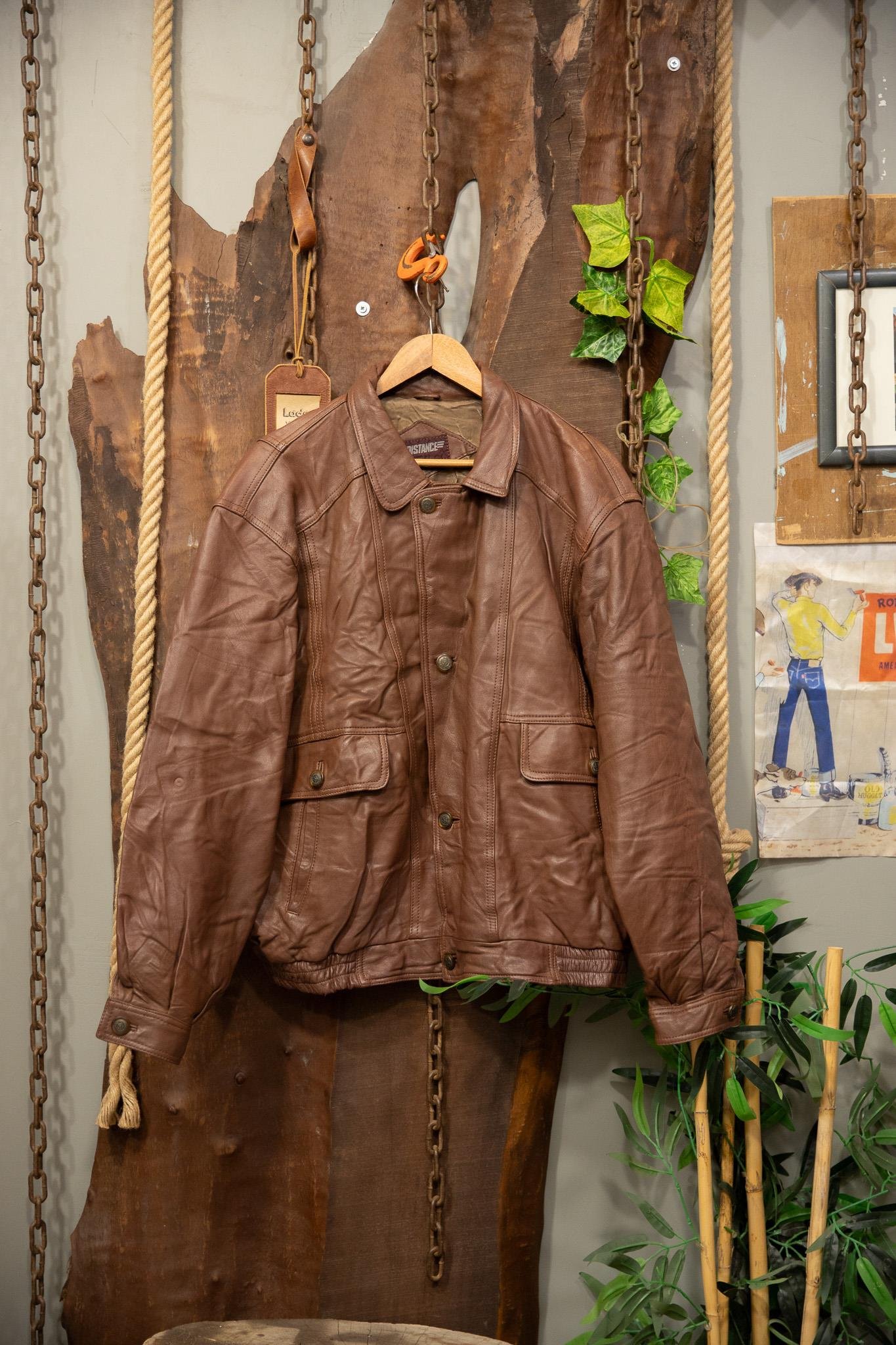 Classic Brown Deri Ceket