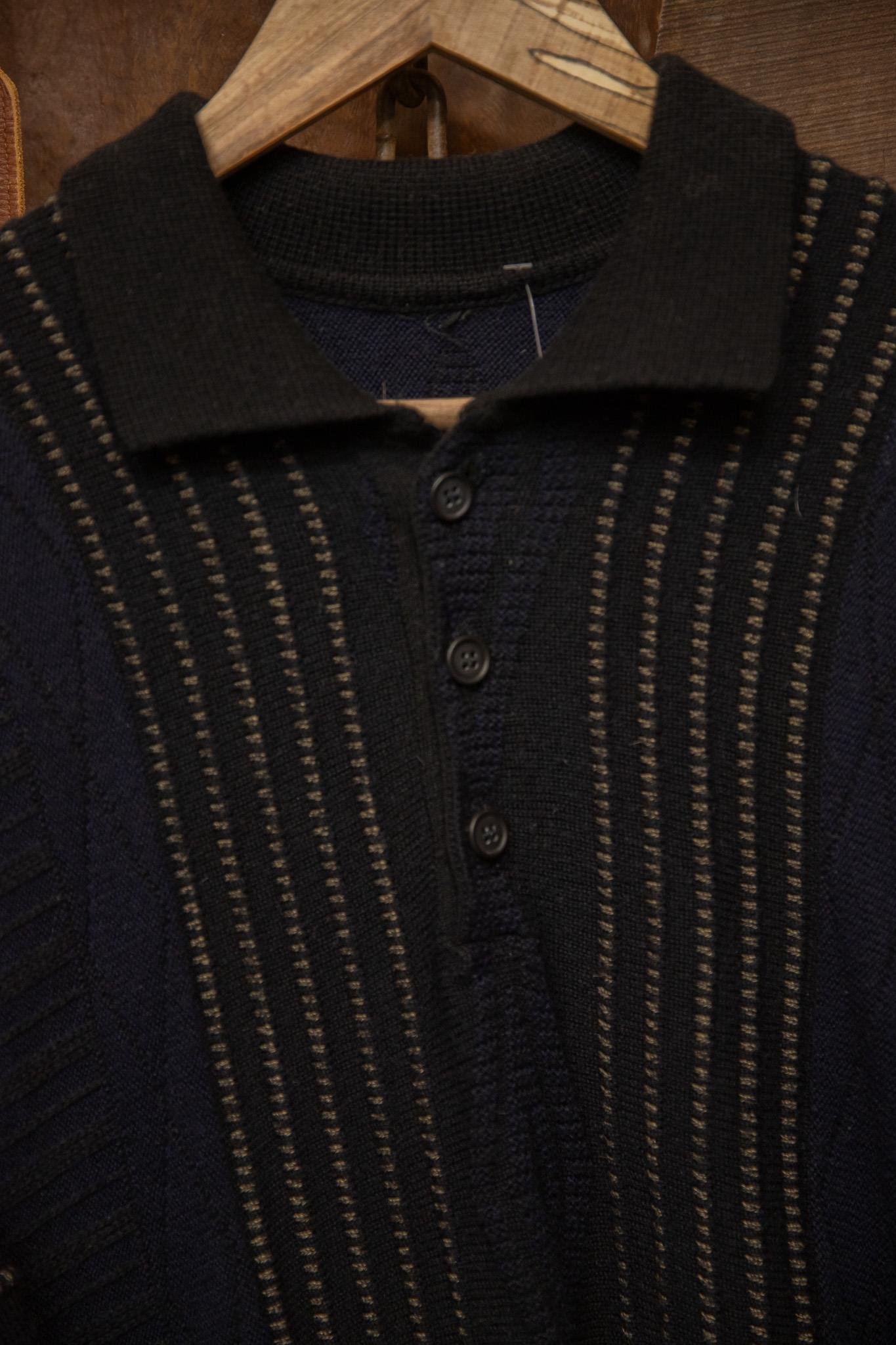 Classic Navy Polo Yaka Kazak