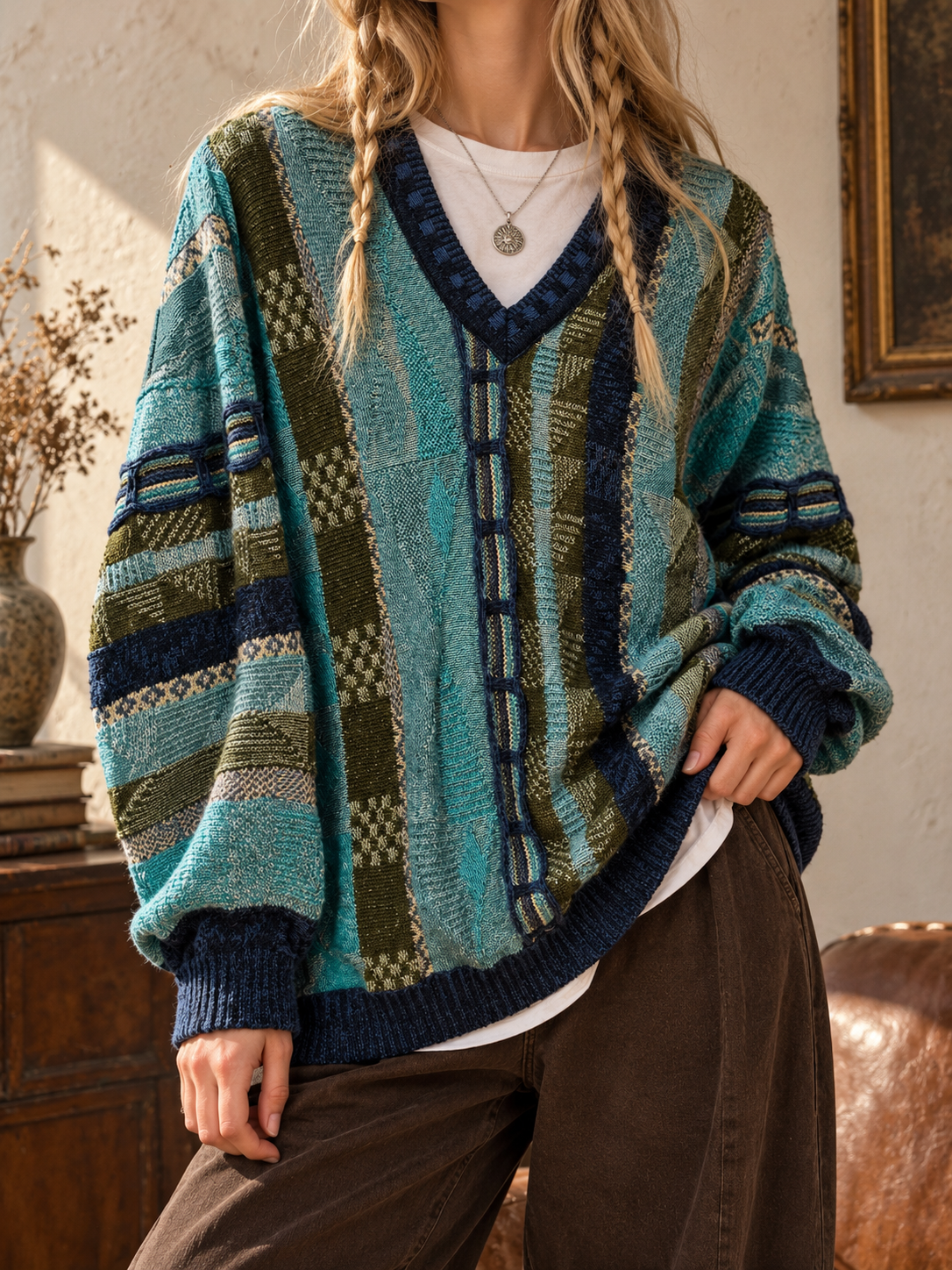 Coogi Tarz Classic V Yaka Kazak