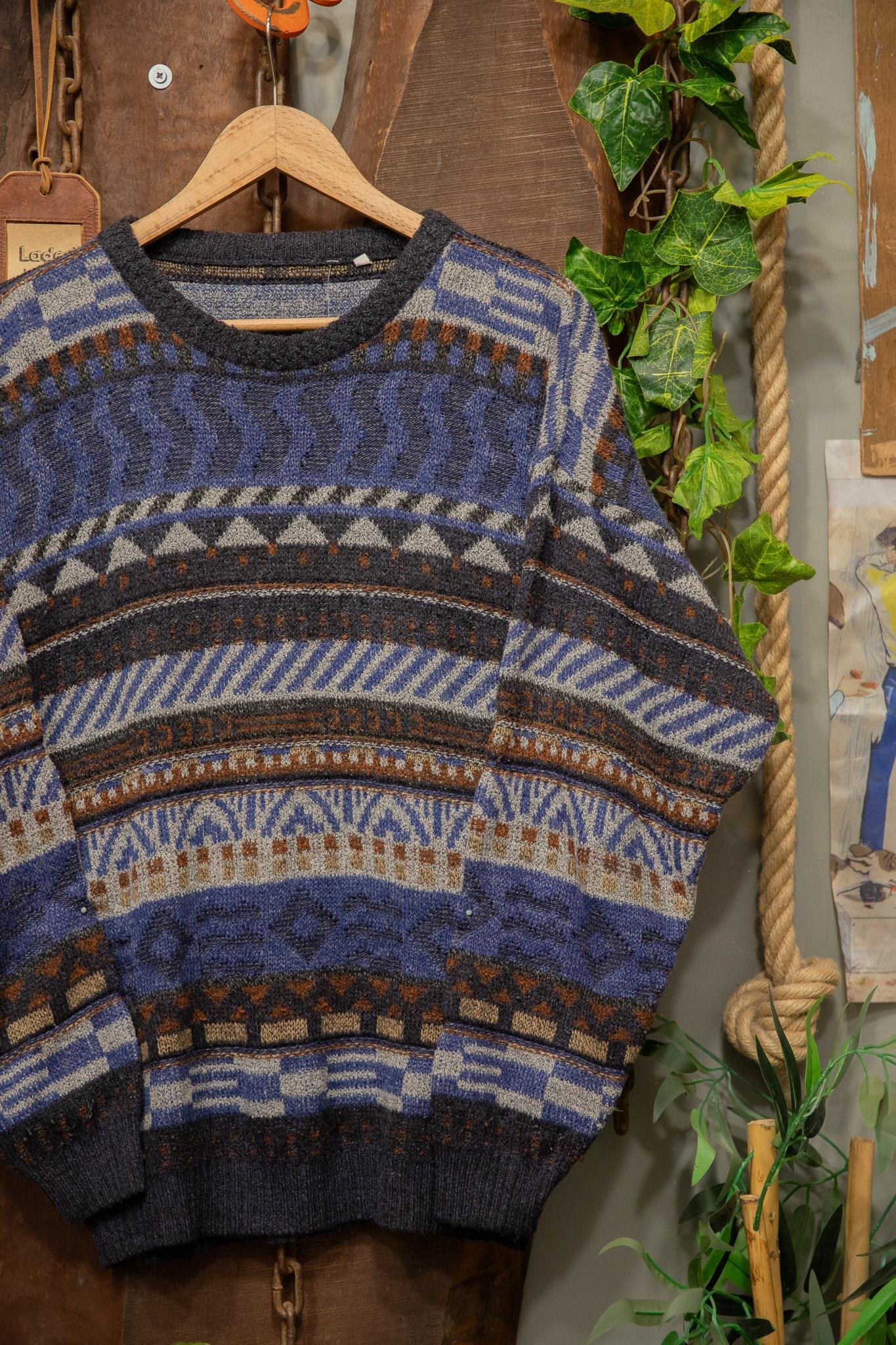 Coogi Vibes Örgü Kazak