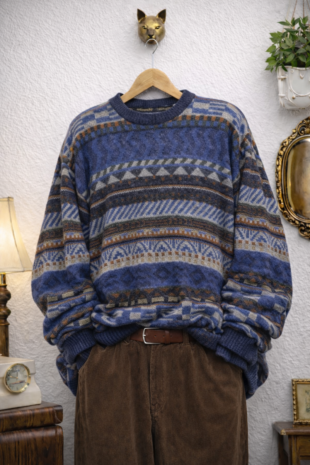 Coogi Vibes Örgü Kazak