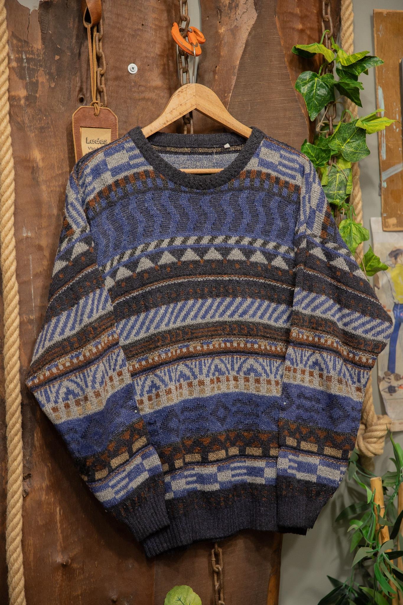 Coogi Vibes Örgü Kazak