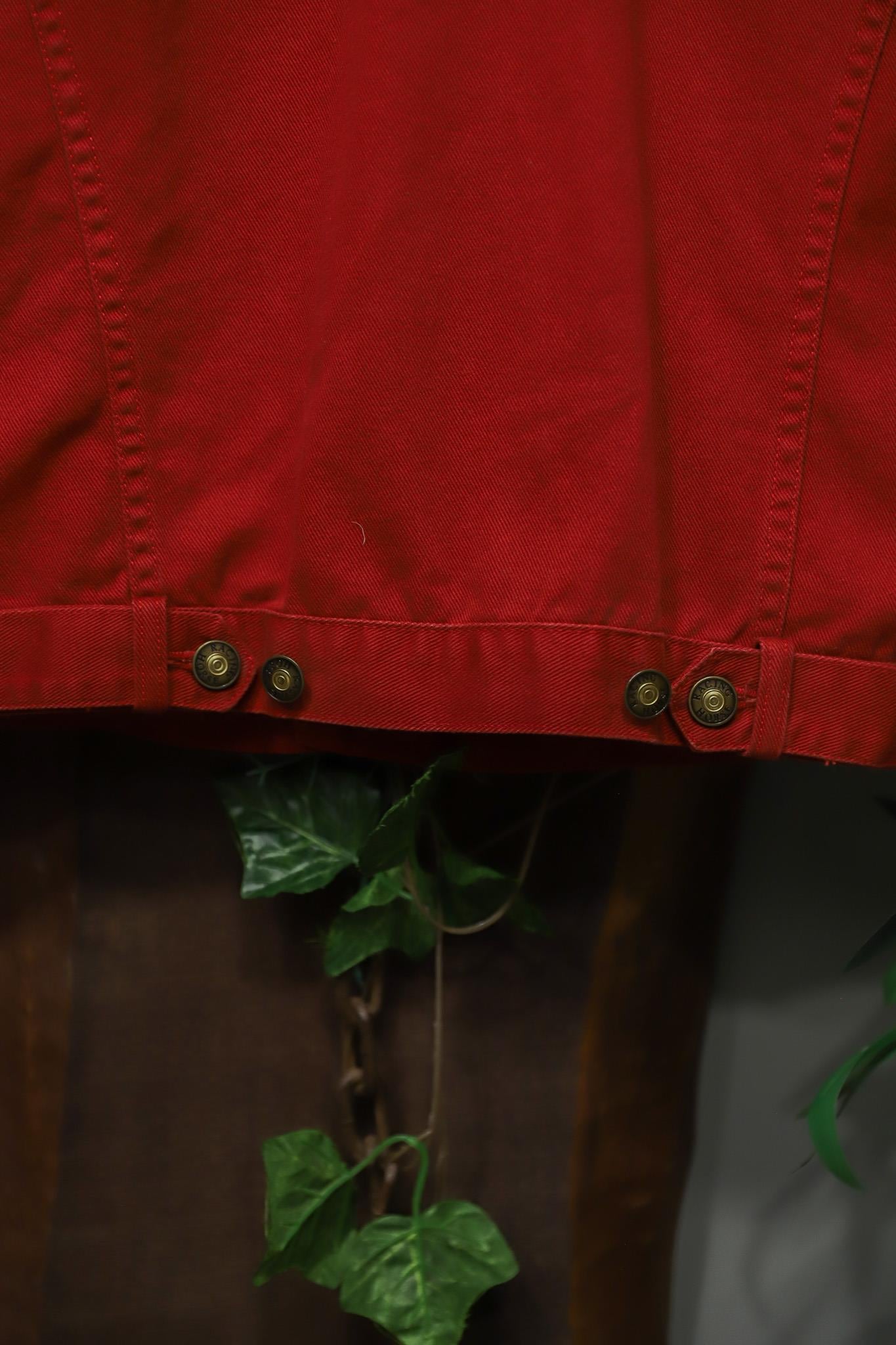 Dad Core Red Vest Kot Yelek