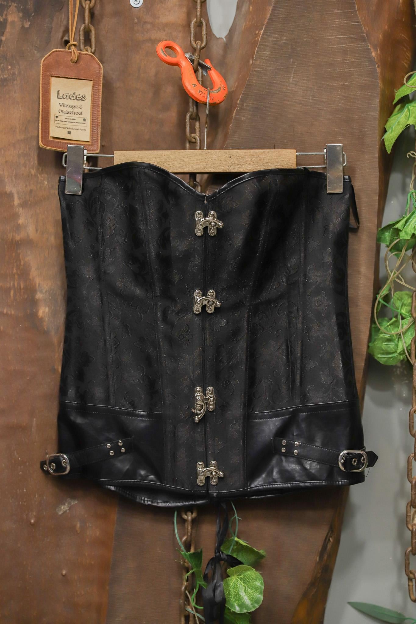 Dark Black Gothic Korset