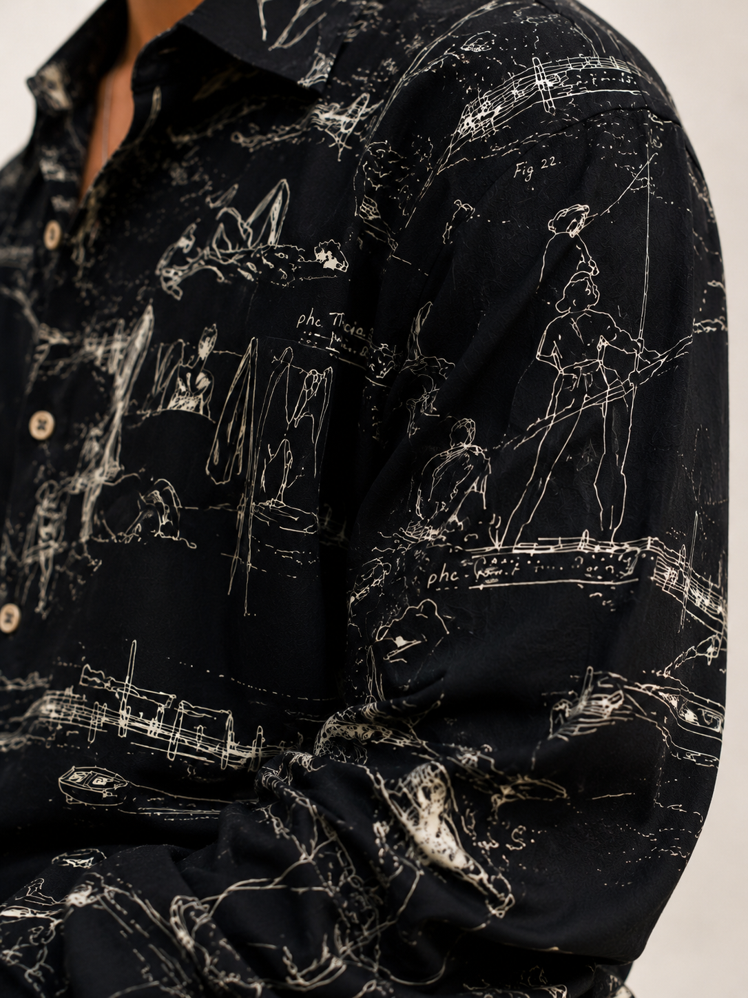 Dark Paisley 90s Gömlek